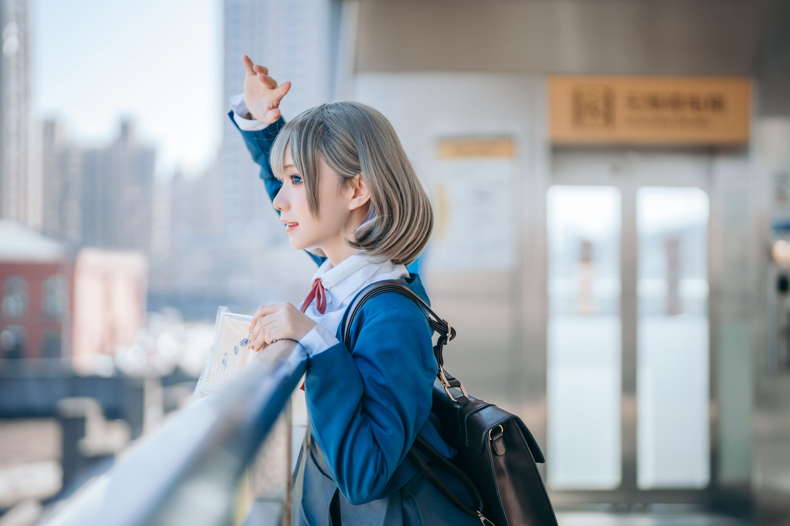 花柒Hana – 唐可可校服 [15P]