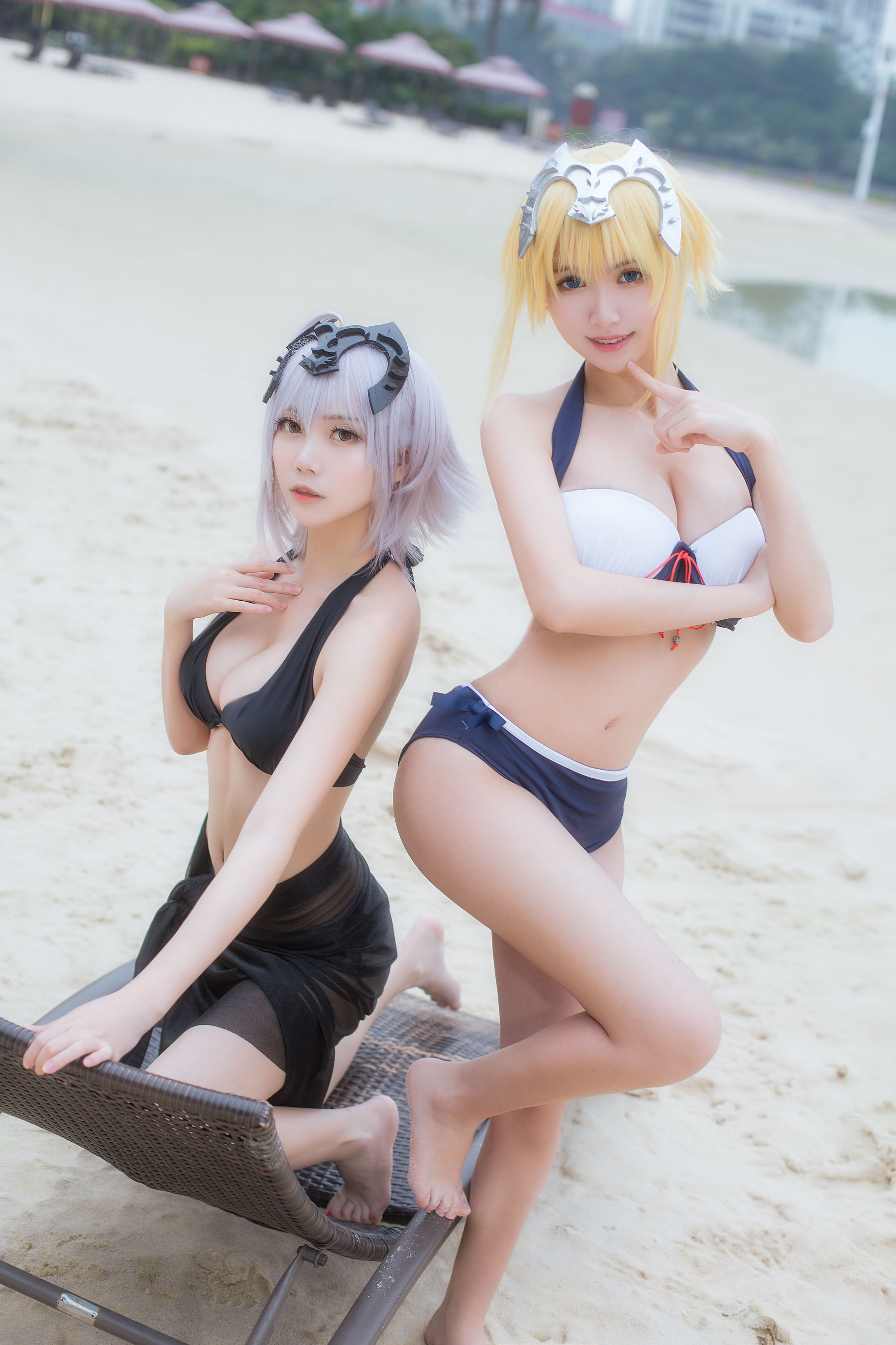 超人气Coser鳗鱼霏儿&大肉丸Amiee 贞德 [58P]