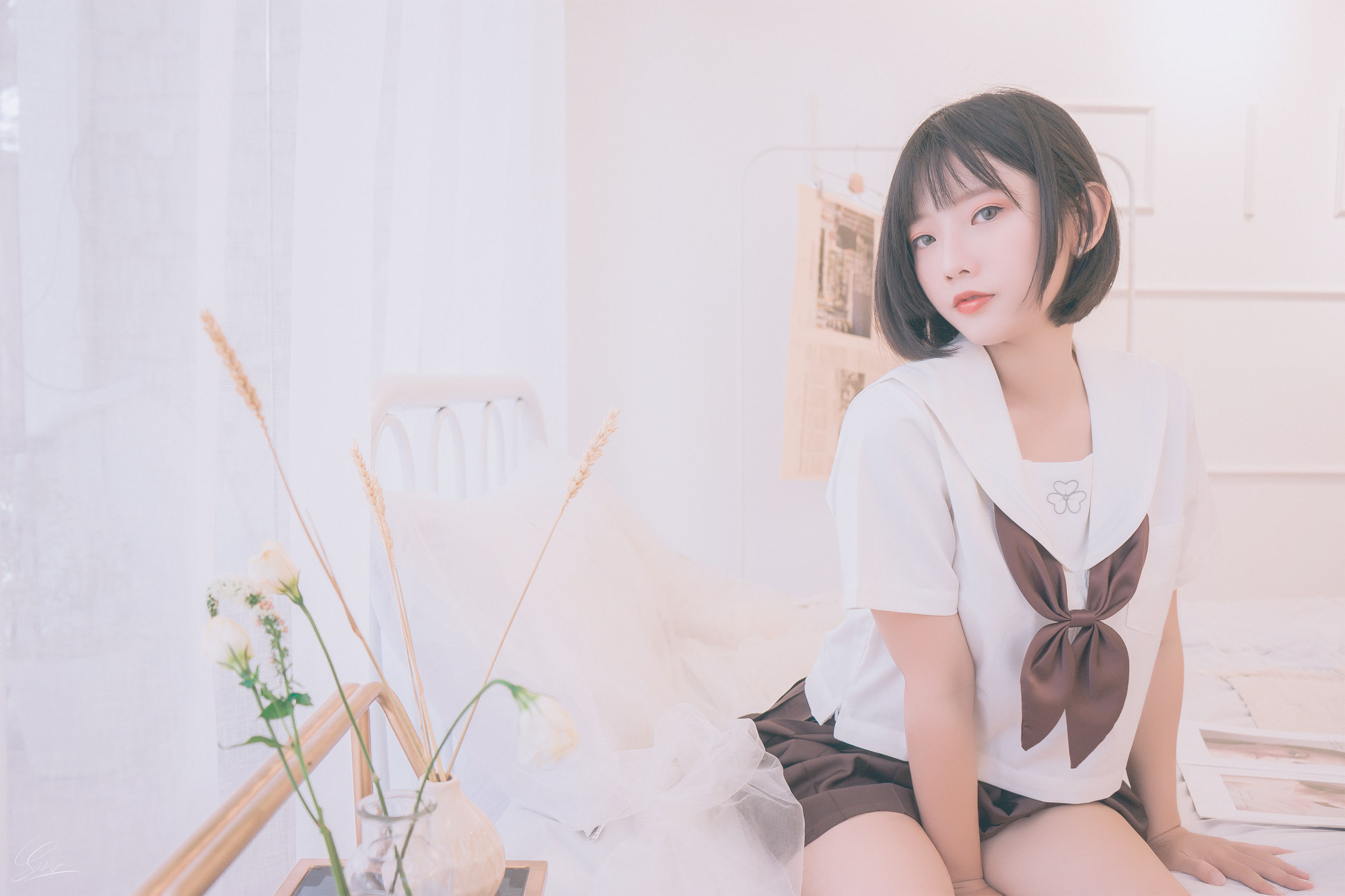 [Cosplay写真] Messie Huang – Birthday Seifuku [20P]