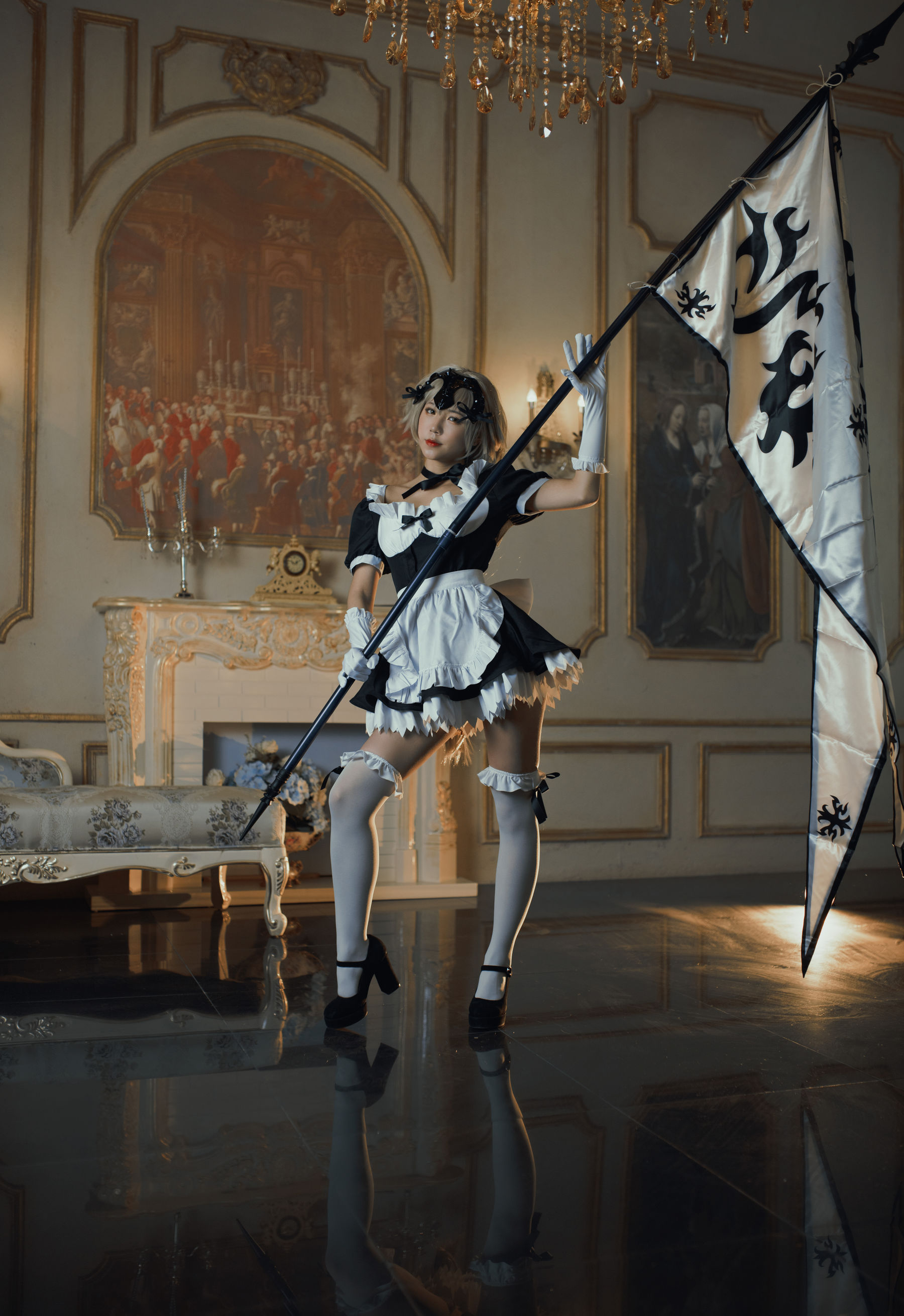 微博萌妹蓝小沂KiKi – 黑贞德女仆 [11P]