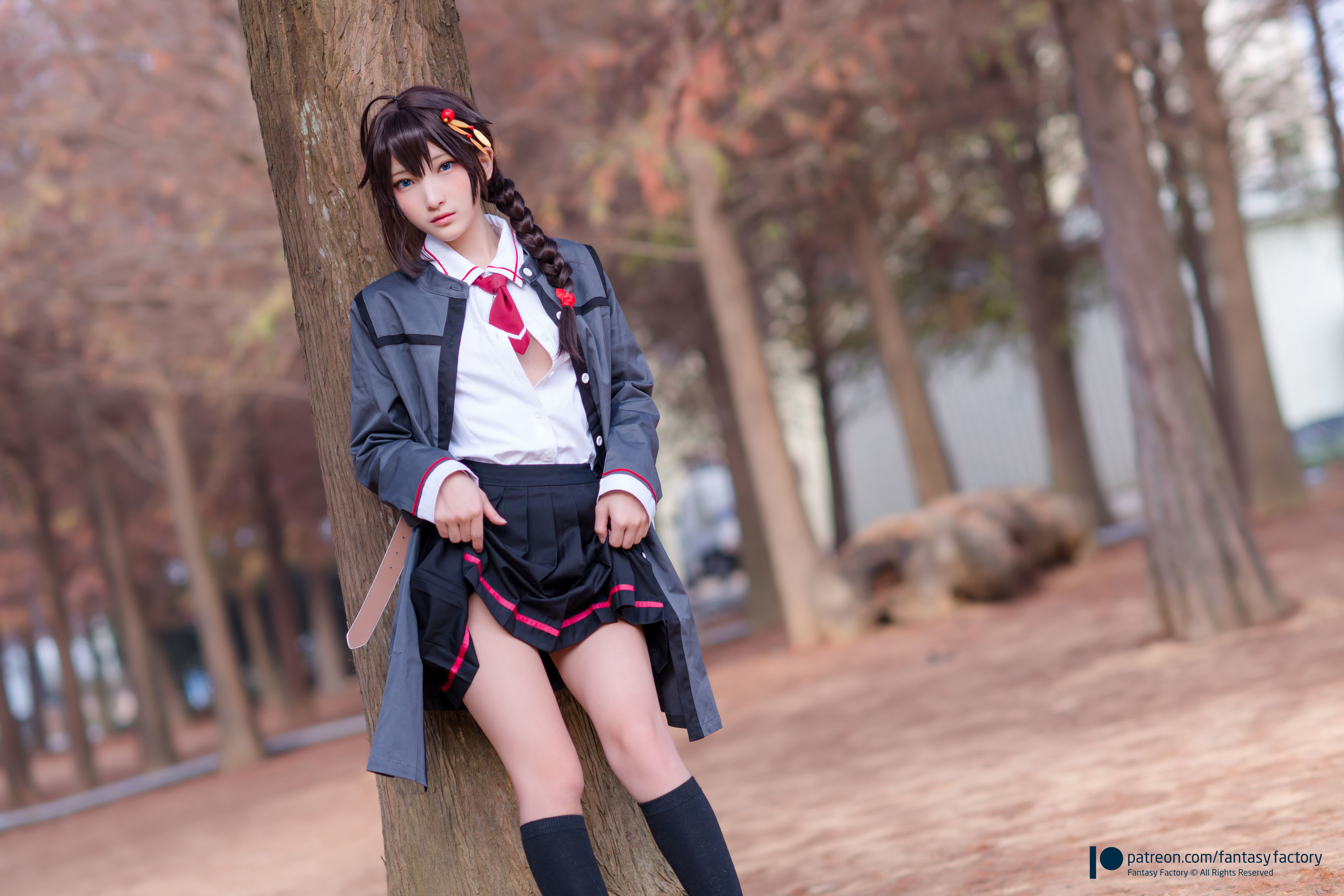 [Fantasy Factory] 小丁Cosplay – JK制服 水手小兔 外拍 [66P]