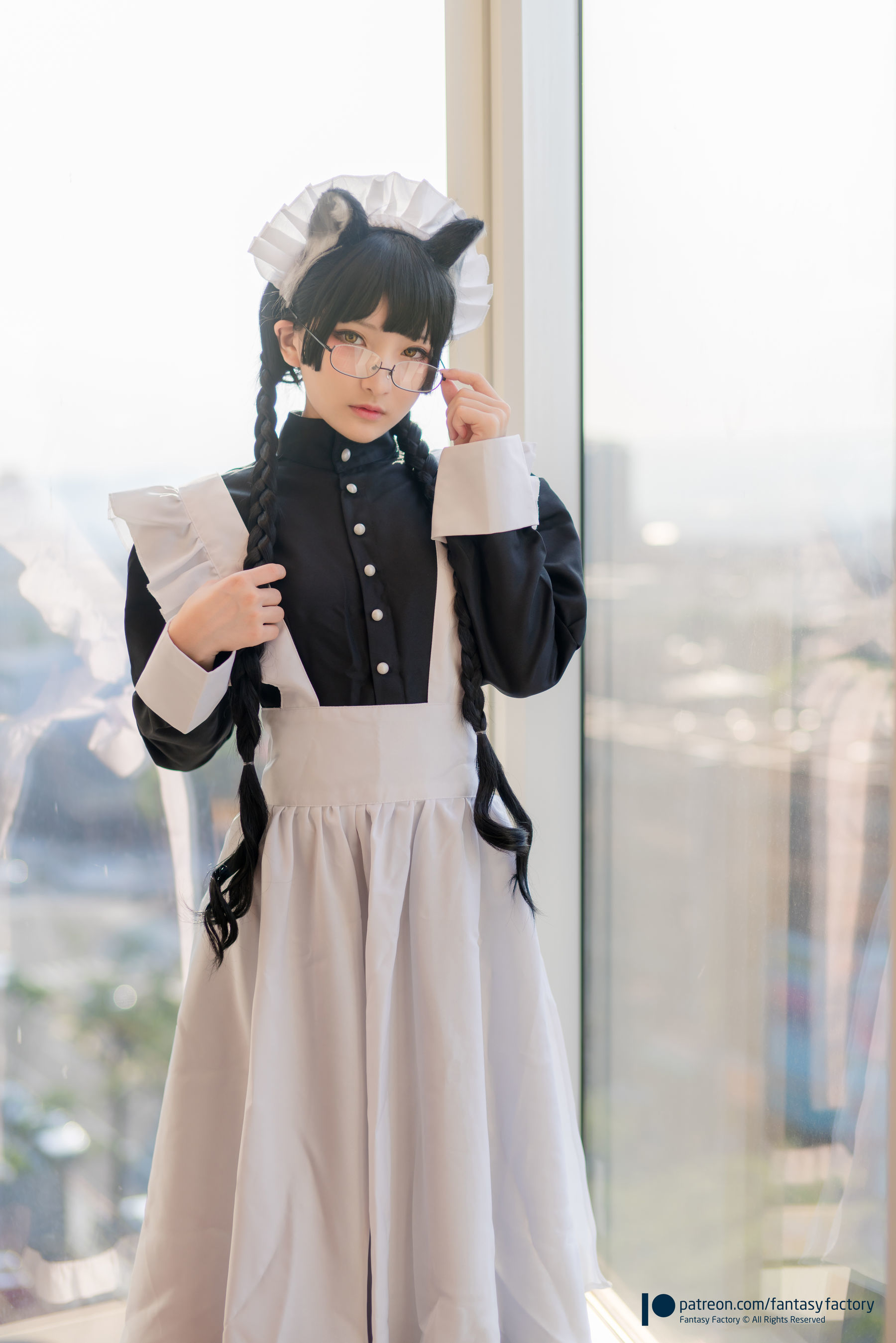[Fantasy Factory] 小丁Cosplay – 黑猫女仆 [48P]