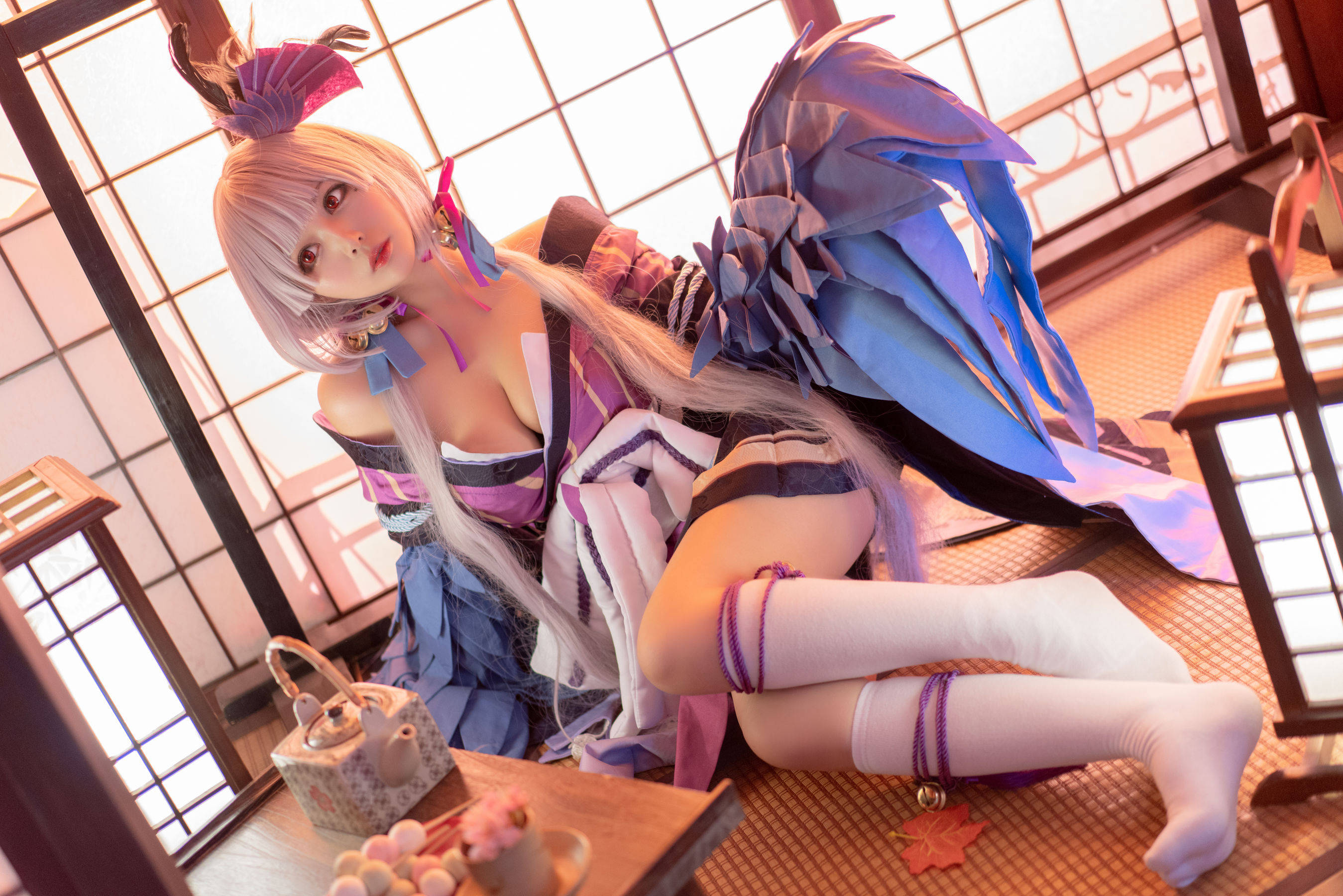 [Cosplay写真] 大眼萌妹黑猫猫OvO – 以津真天 [15P]