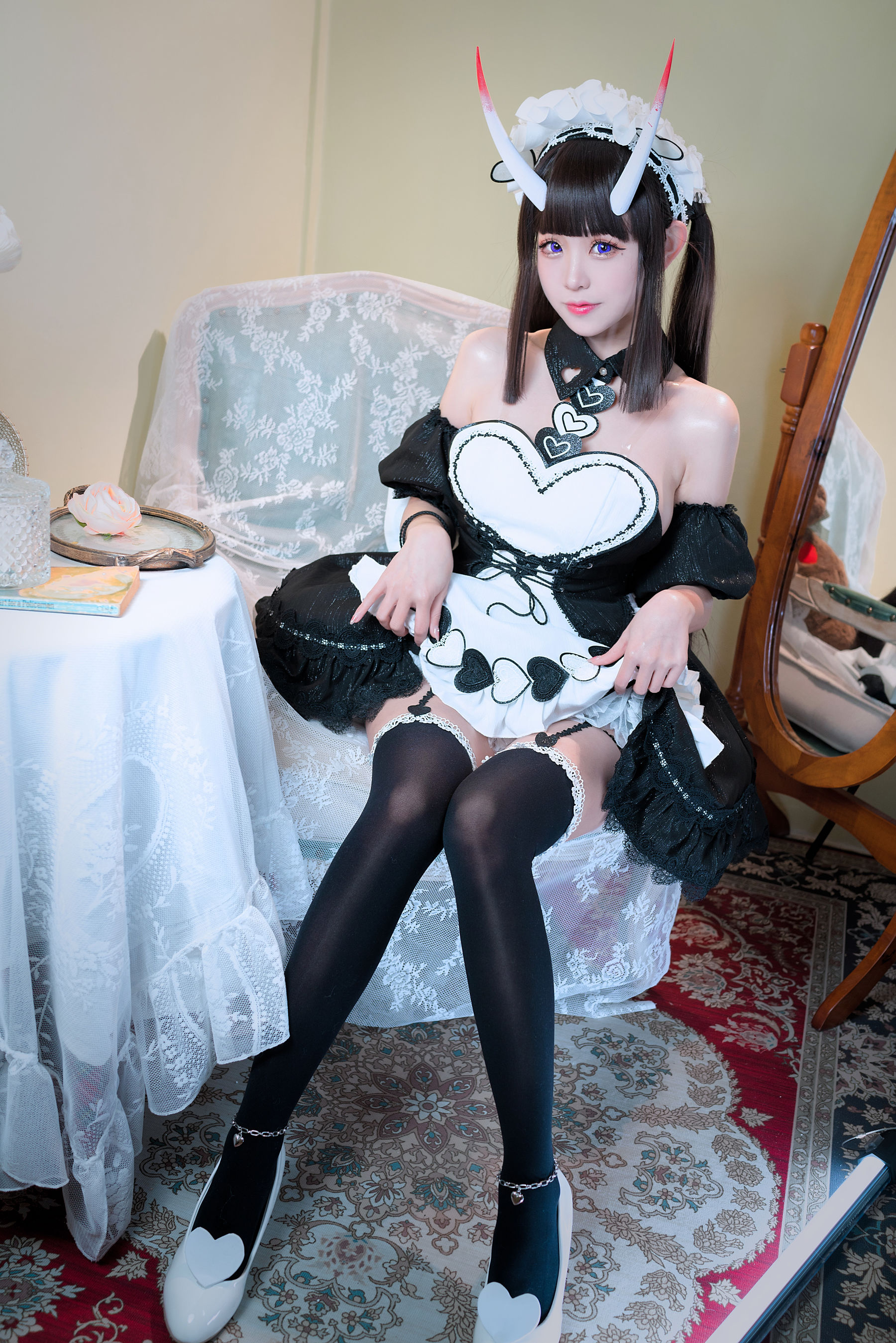 miko酱ww – 碧蓝航线 能代女仆 [36P]