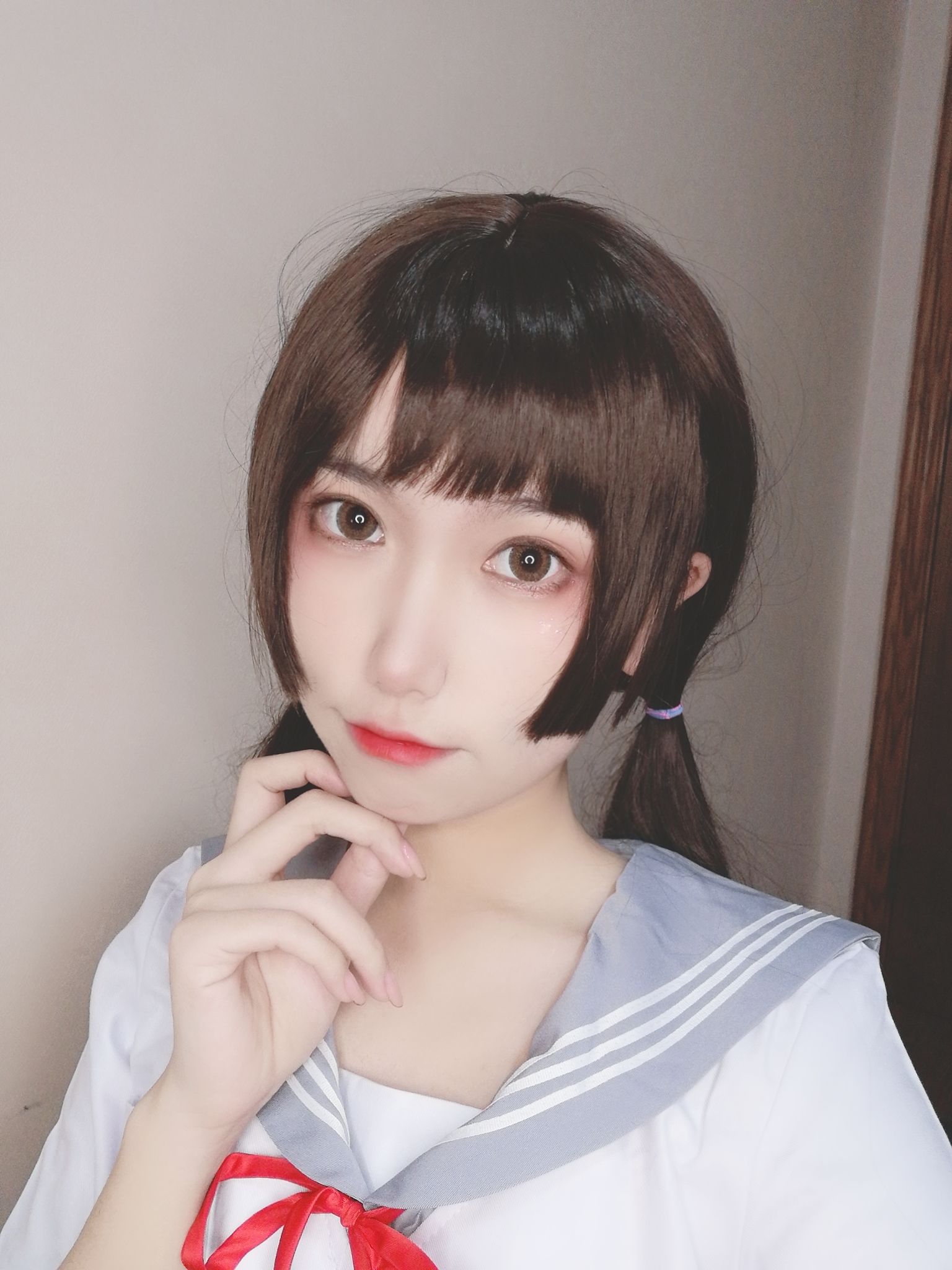 [Cosplay写真] 芋圆侑子SJ_ – 白丝jk [77P]