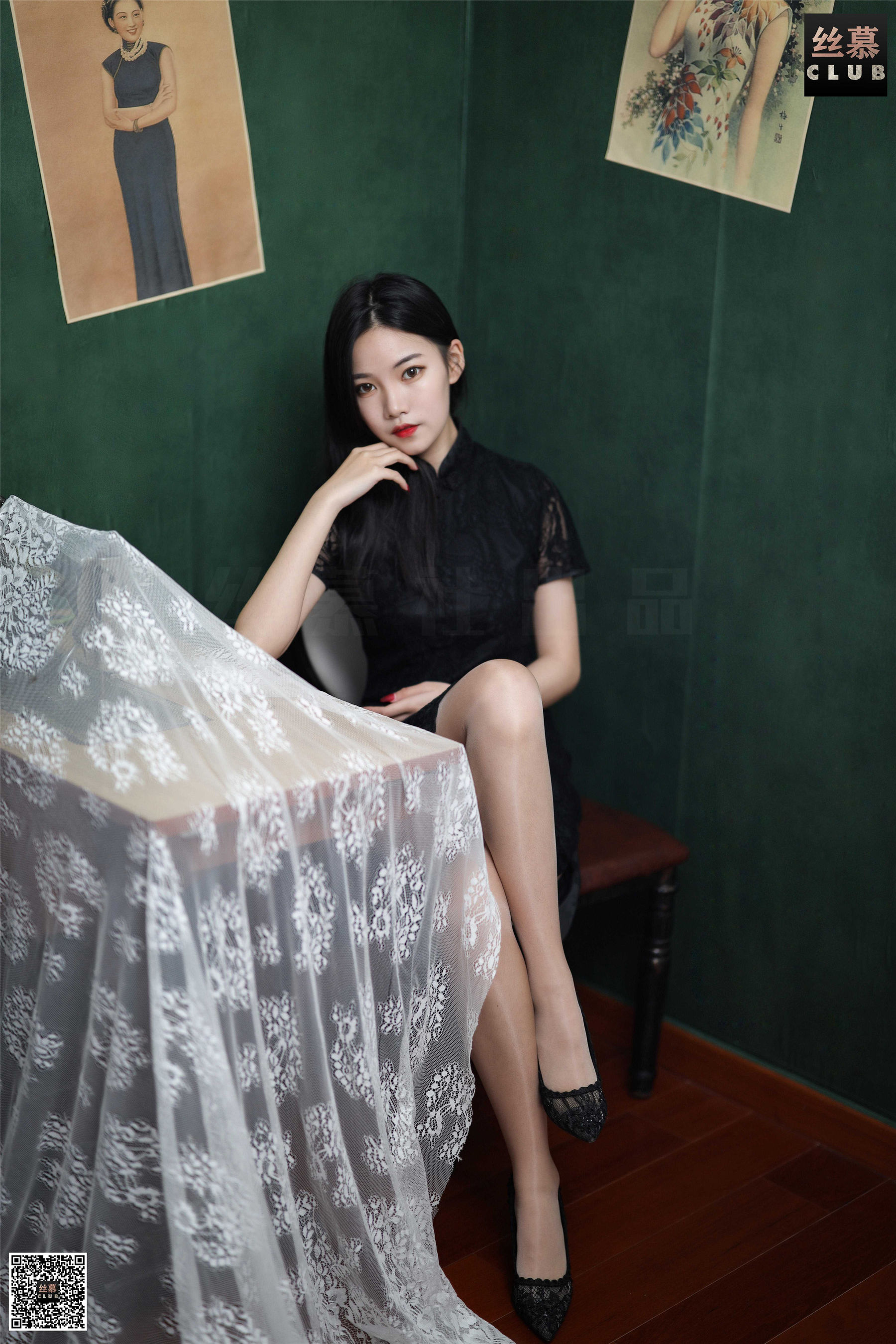 [丝慕] SM113 天天一元 文欣的蕾丝旗袍_第1张