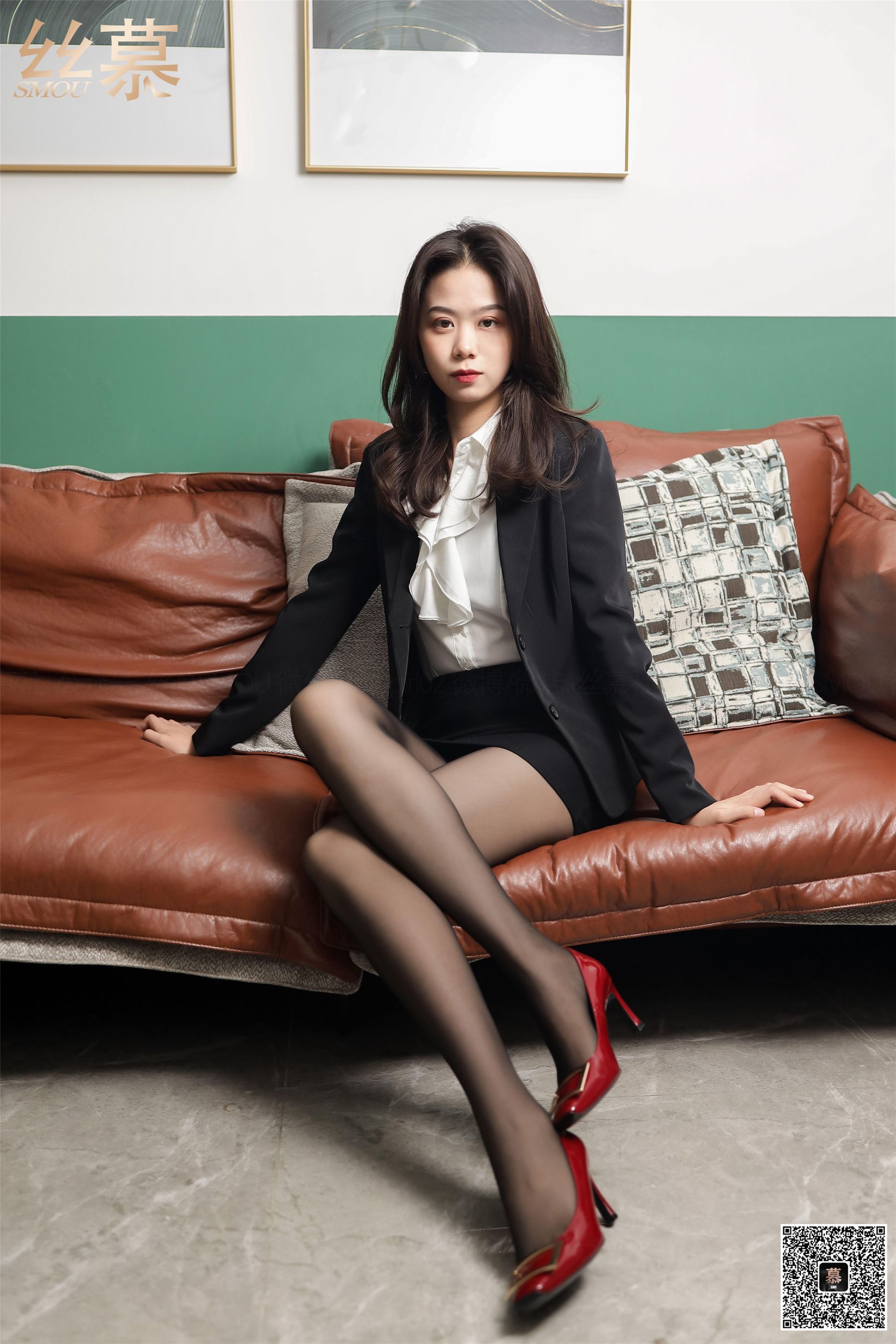 [丝慕] SM355 天天一元 芝芝《穿黑丝的女同事》_第5张