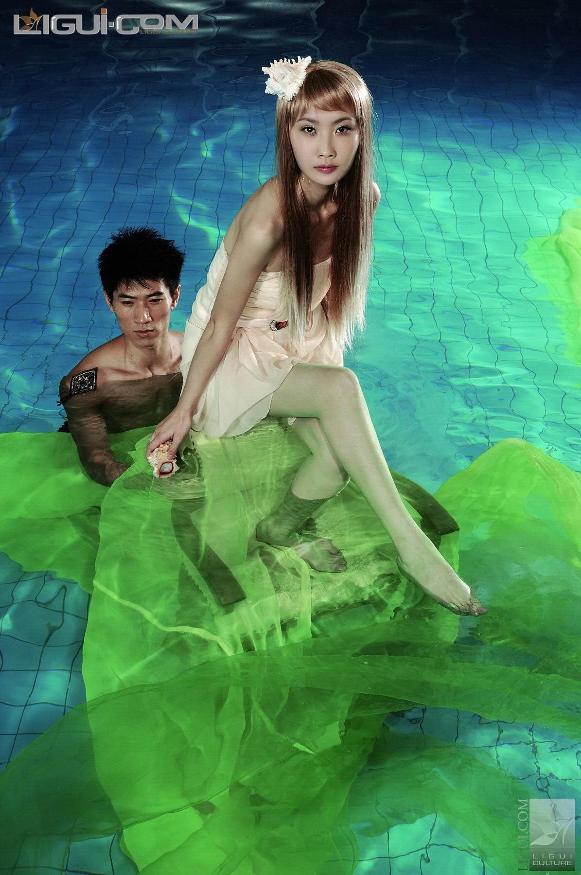 Model 马鑫茹《人鱼的梦想》 [丽柜LiGui] 丝足写真图片_第4张