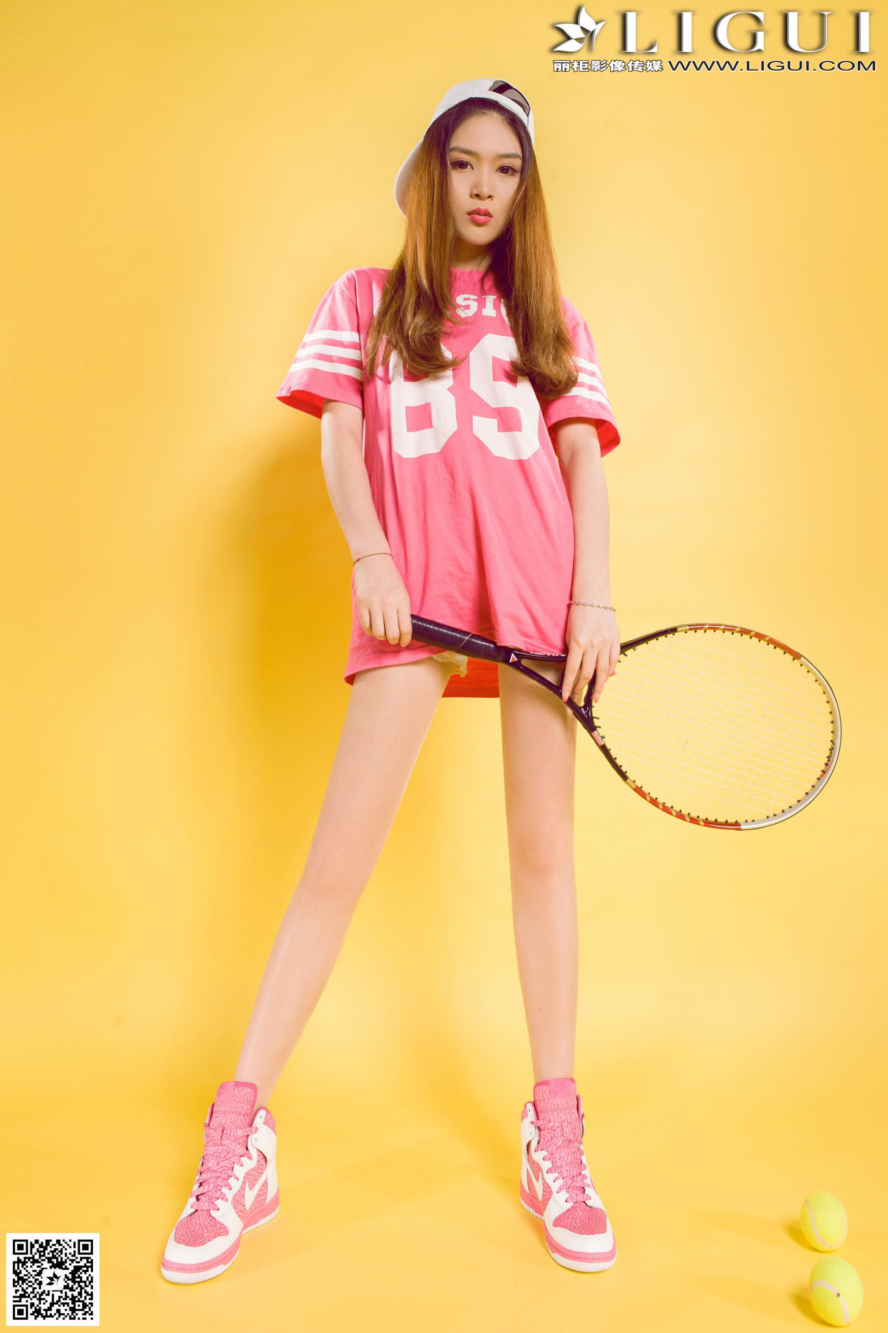 [丽柜LiGui] Model 允儿《篮球少女羽毛球运动系列》美腿玉足写真图片_第1张