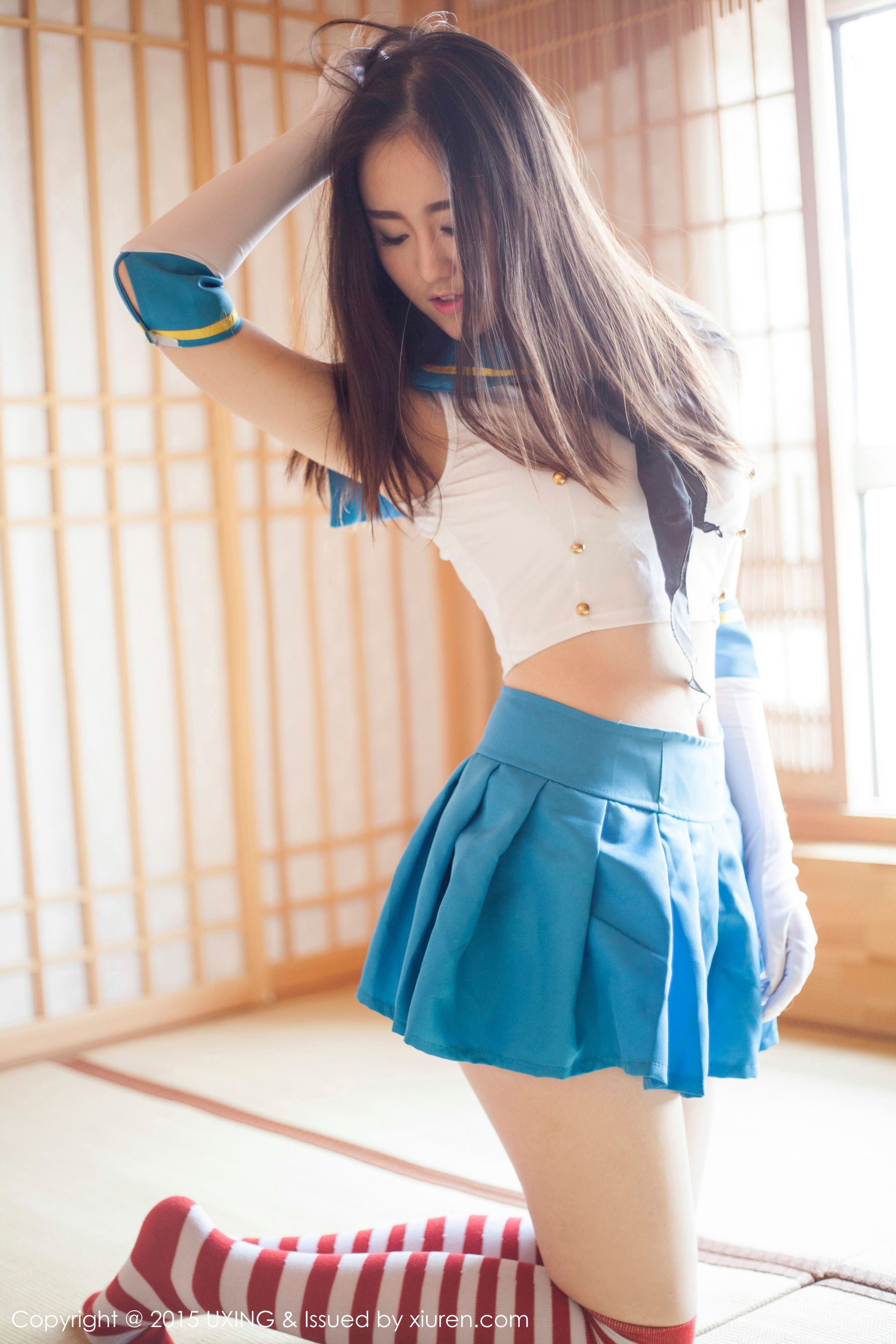 Romi王朝朝 - 美少女校服系列写真集 [UXING优星馆] Vol.005_第2张