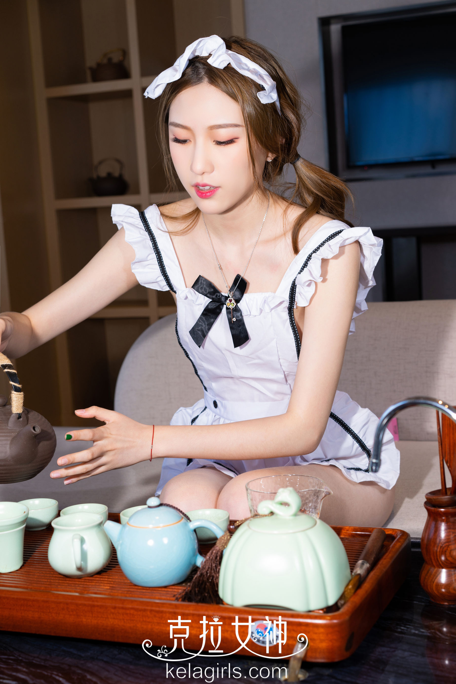 [克拉女神Kelagirls]  芊芊 女仆の功夫茶_第1张