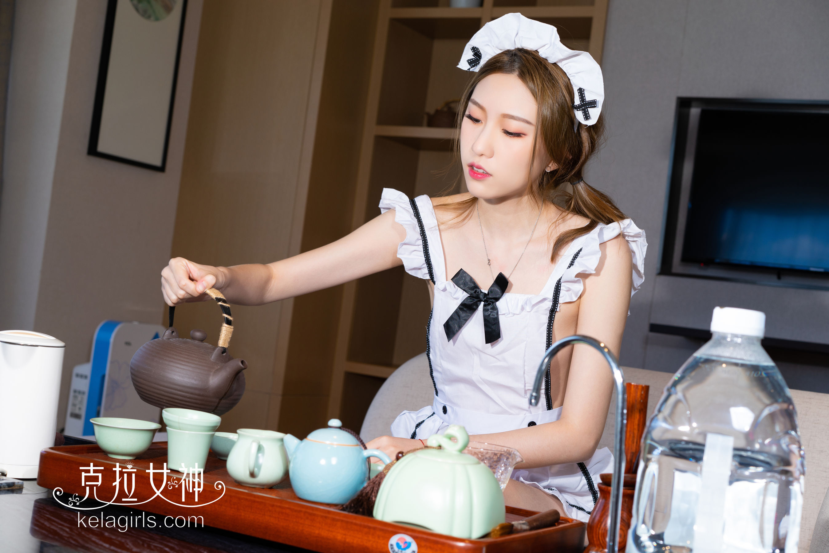 [克拉女神Kelagirls]  芊芊 女仆の功夫茶_第3张