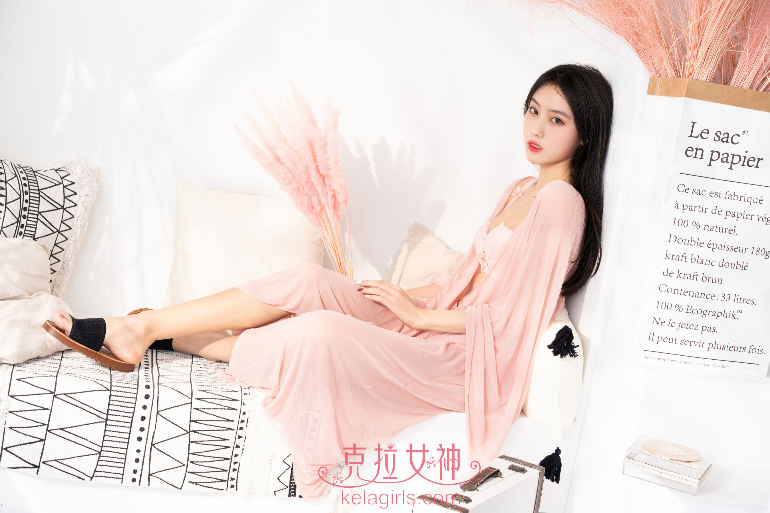 [克拉女神Kelagirls]  沫夕 一袭粉纱_第4张