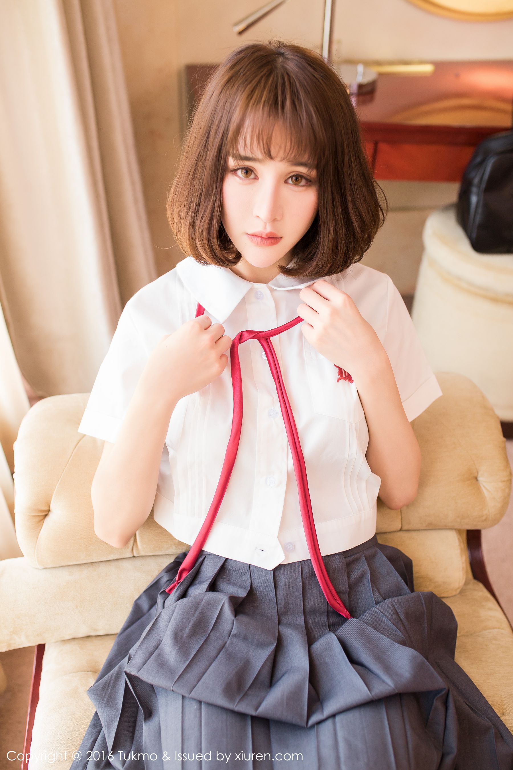 Cheryl青树《学生制服系列》 [兔几盟Tukmo] Vol.093_第3张