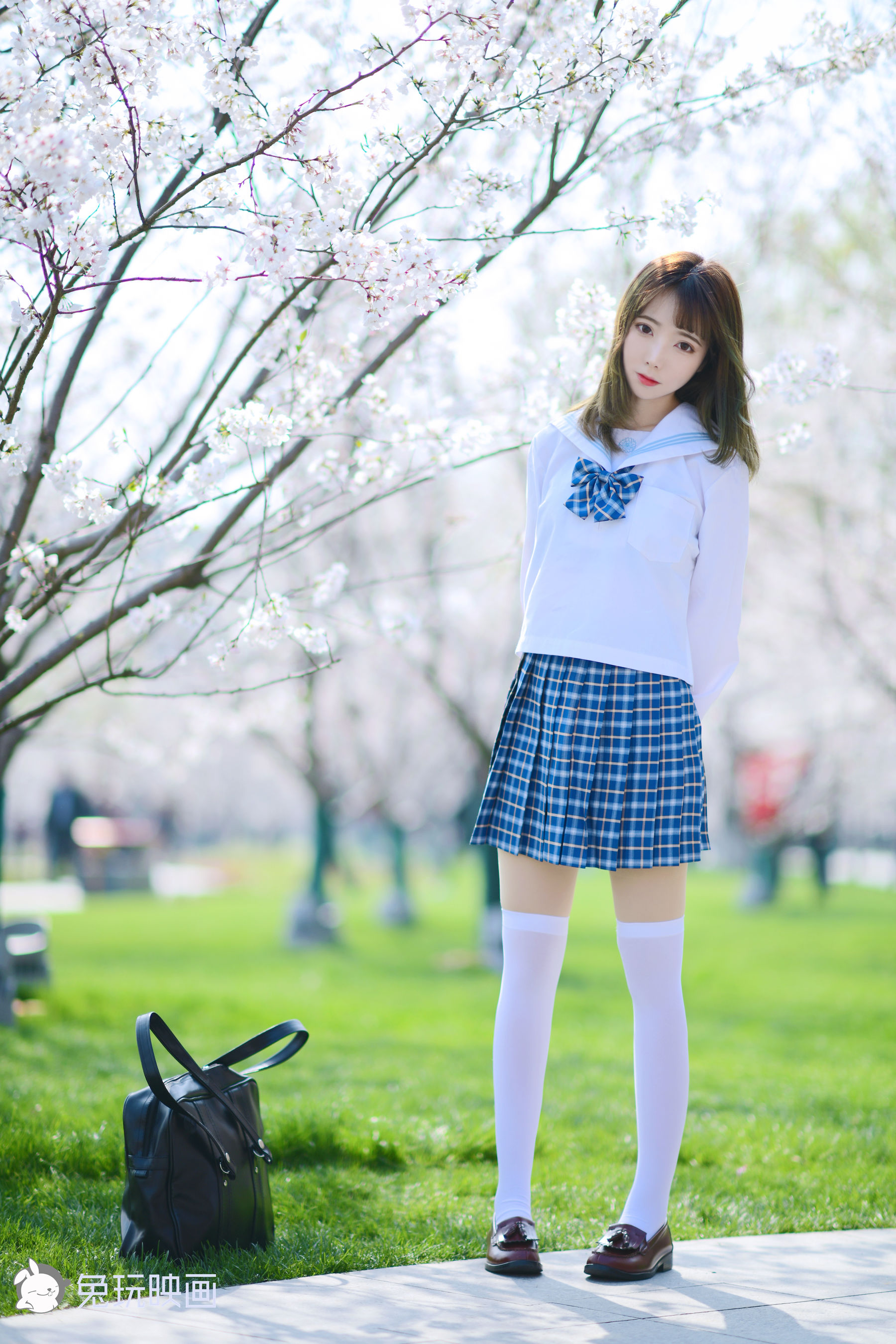 [兔玩映画] - JK制服 Vol.005 樱花JK_第2张
