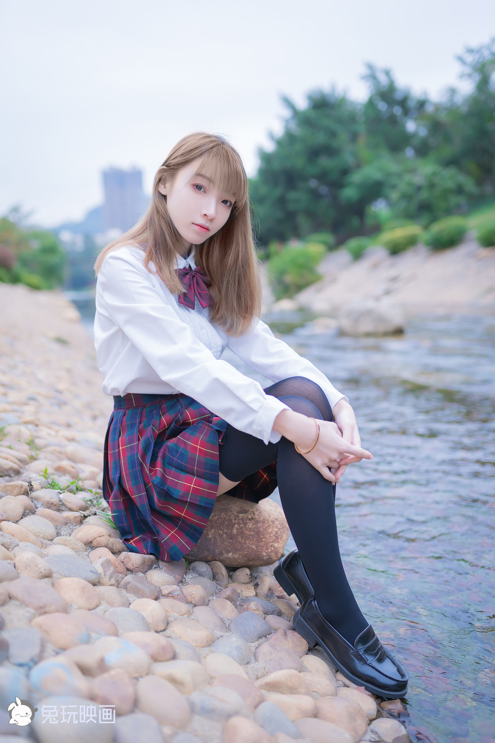 [兔玩映画] - JK制服 Vol.006 绿草坪_第1张