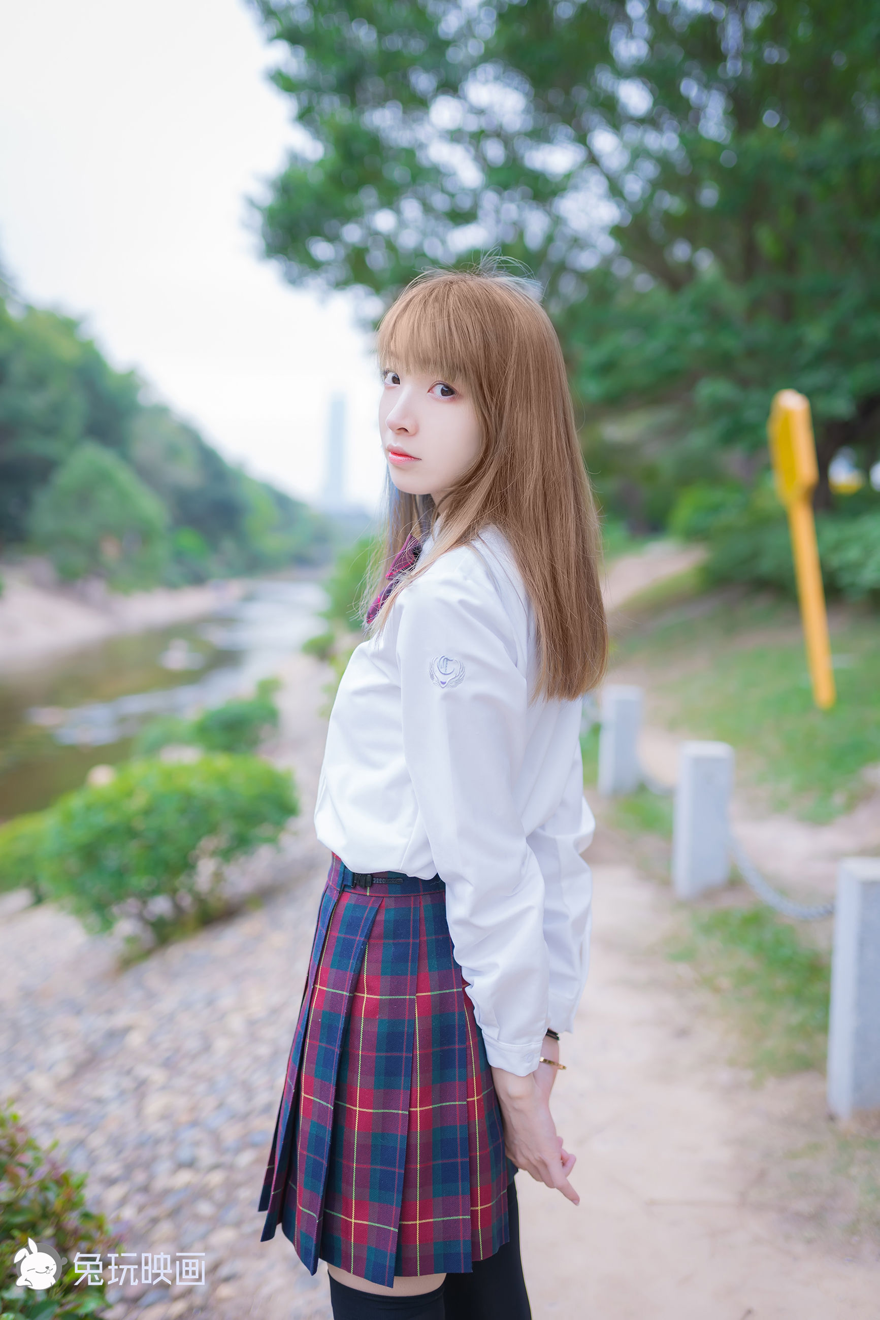 [兔玩映画] - JK制服 Vol.006 绿草坪_第5张