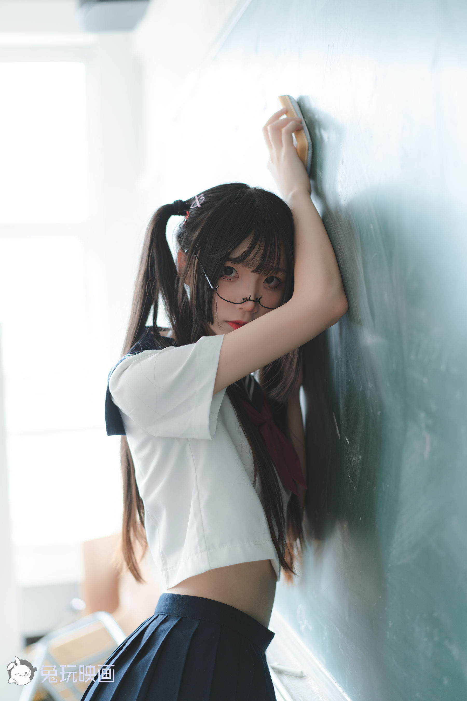 [兔玩映画] - JK制服 Vol.017 黑丝学妹_第1张