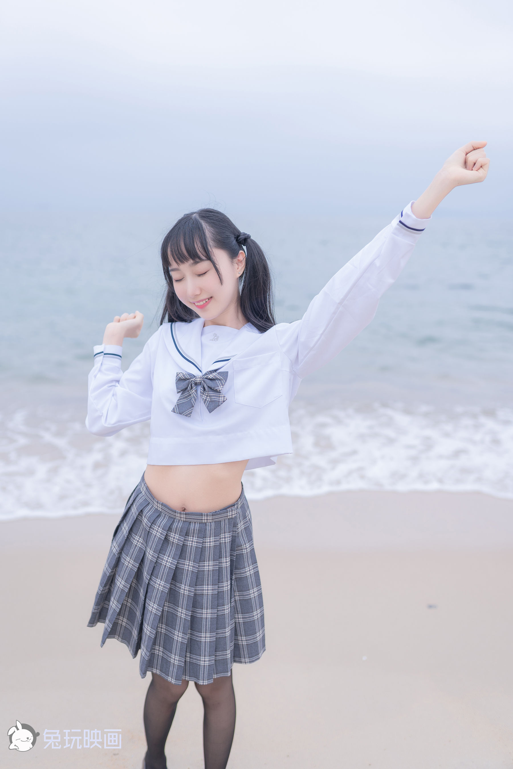 [兔玩映画] - JK制服 Vol.018 去海边吧_第4张