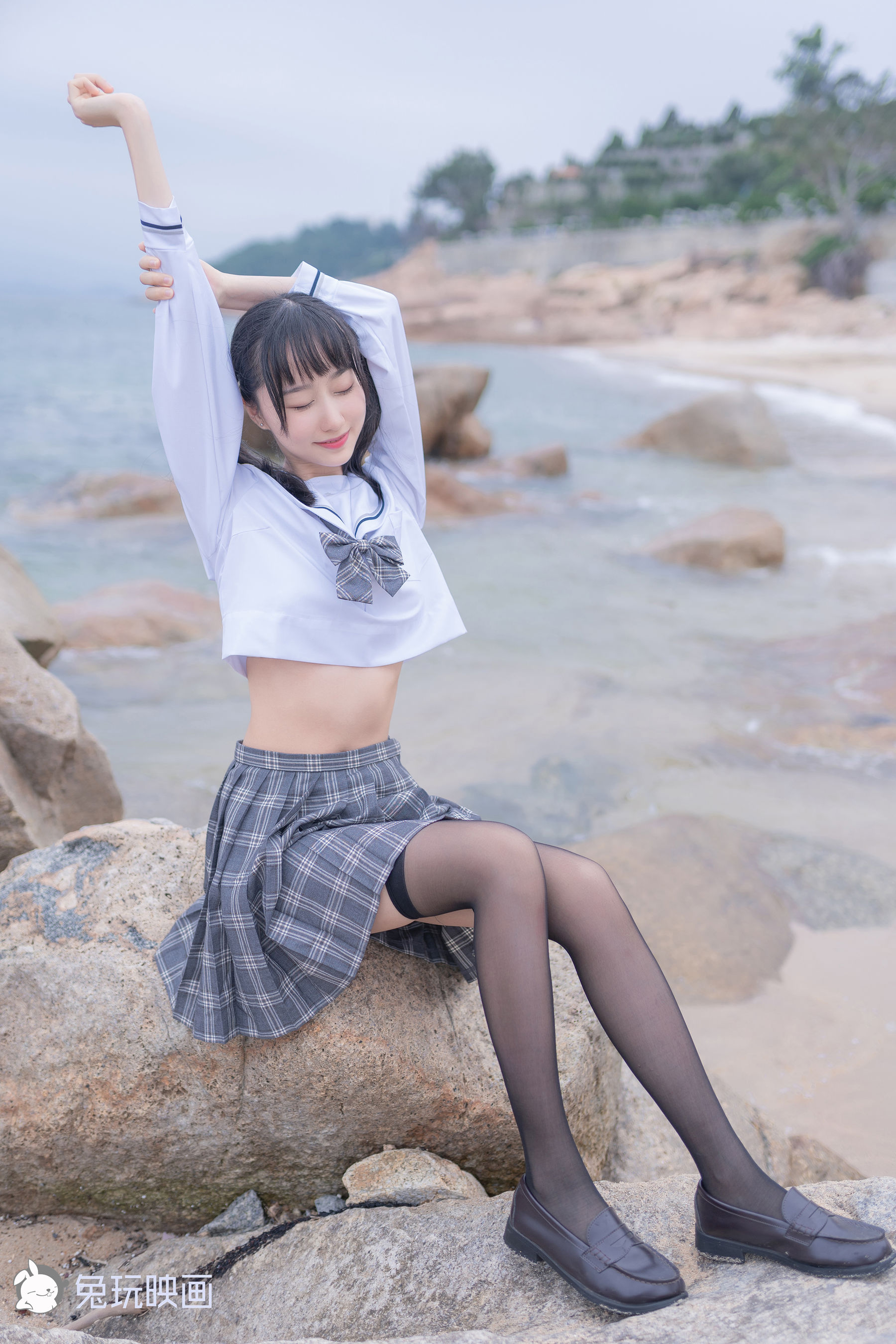 [兔玩映画] - JK制服 Vol.018 去海边吧_第5张