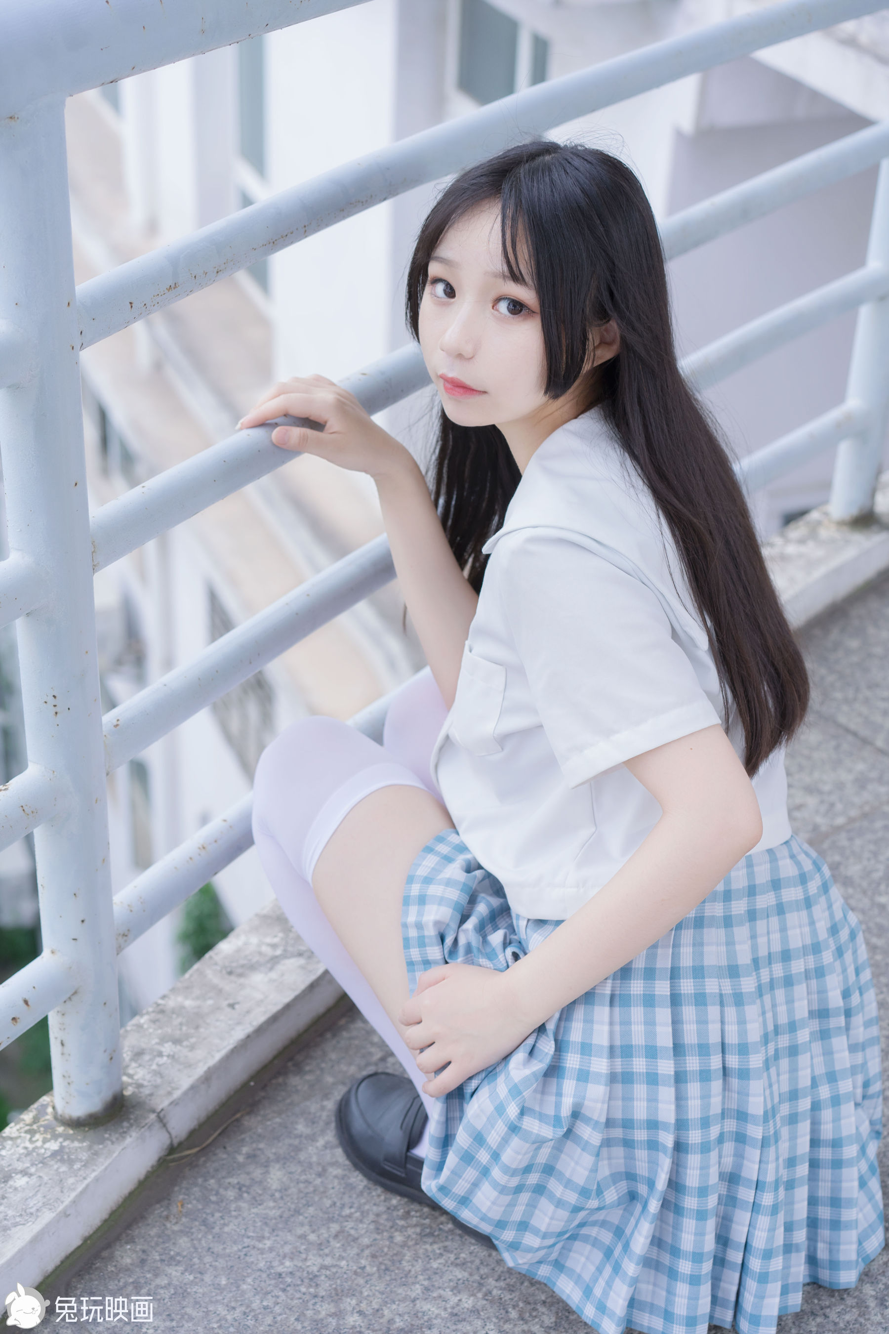 [兔玩映画] - JK制服 Vol.025 蓝柑夏日_第4张