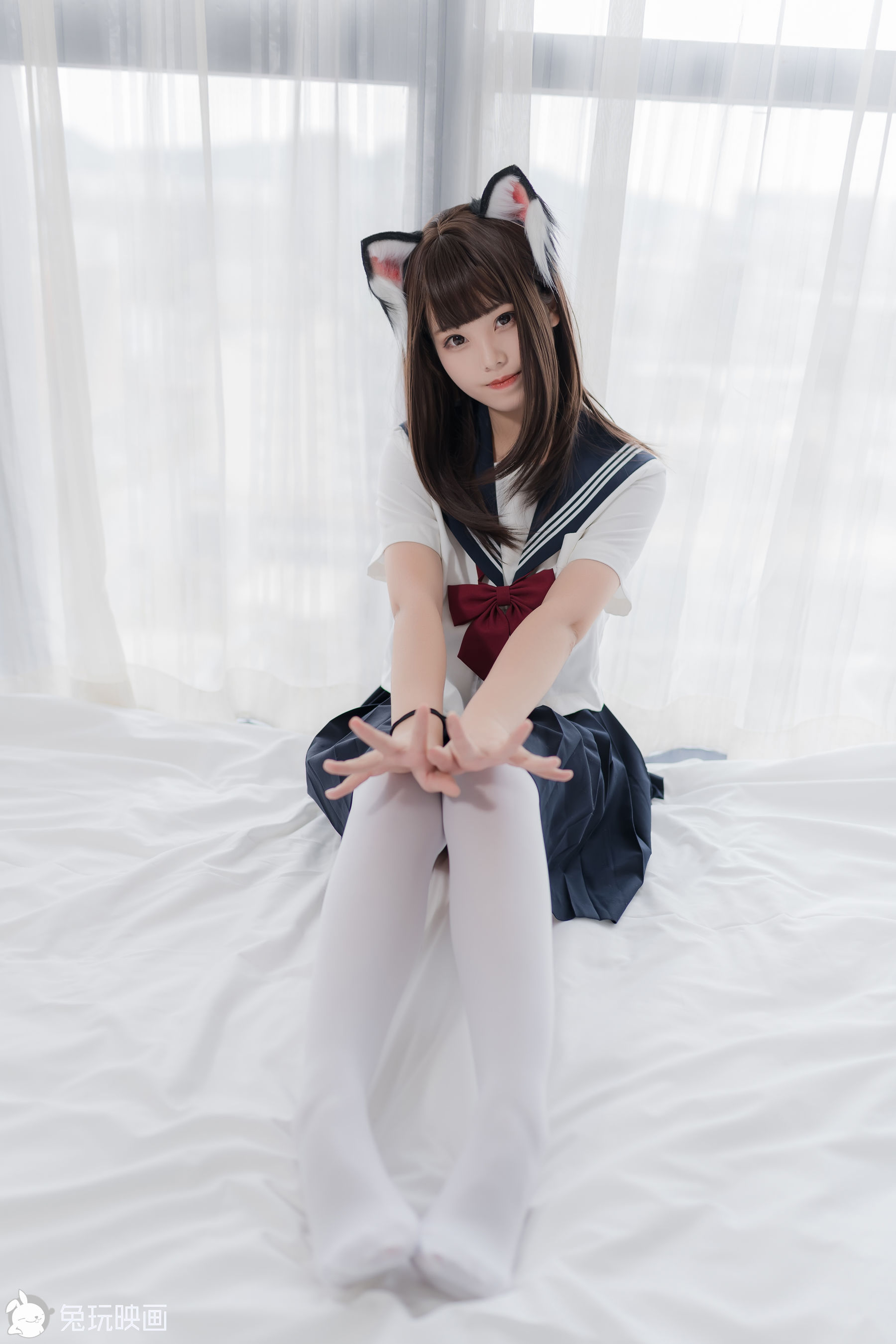 [兔玩映画] - JK制服 Vol.027 猫耳JK_第5张