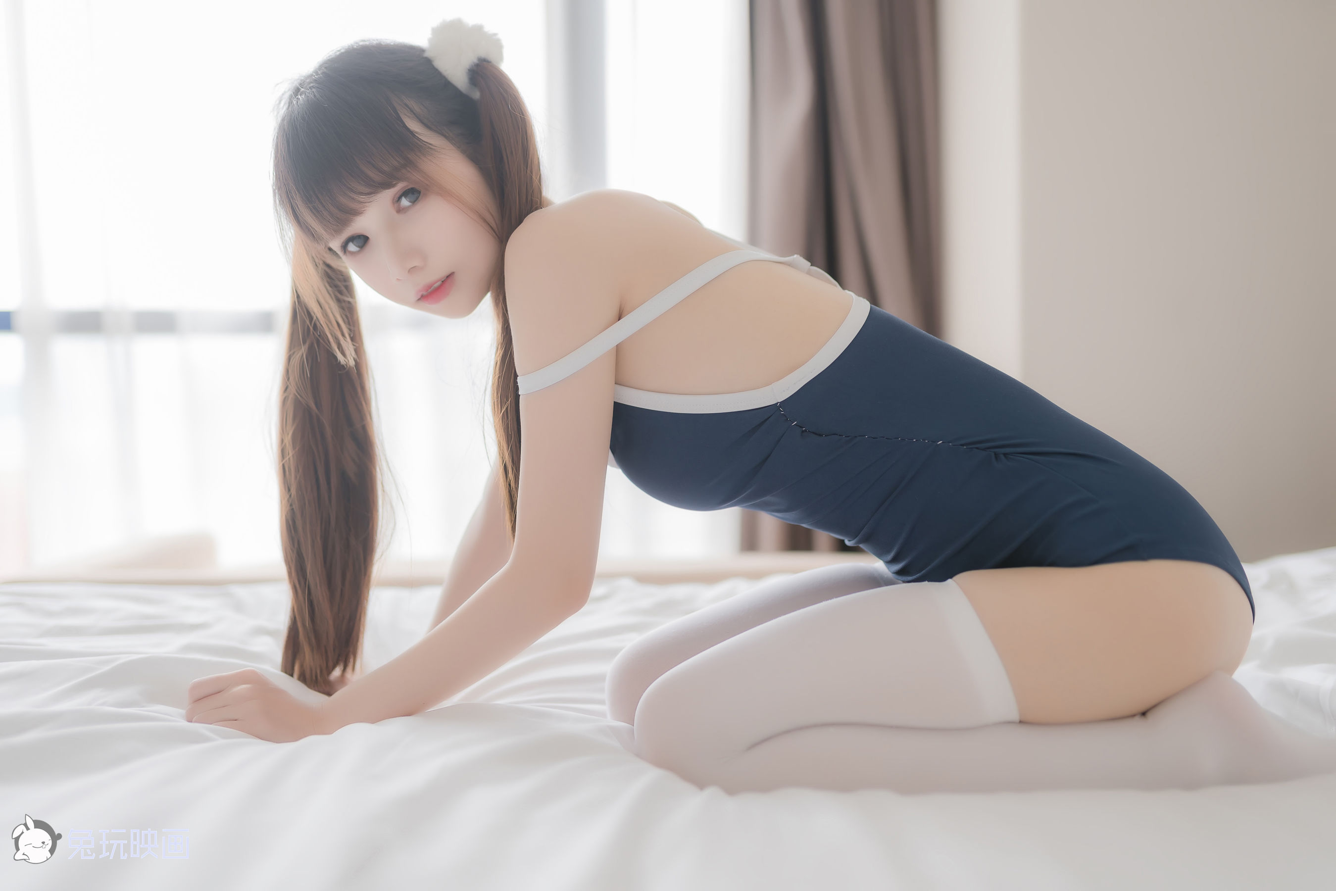 [兔玩映画] - 夏日泳装 Vol.036 白丝袜_第3张