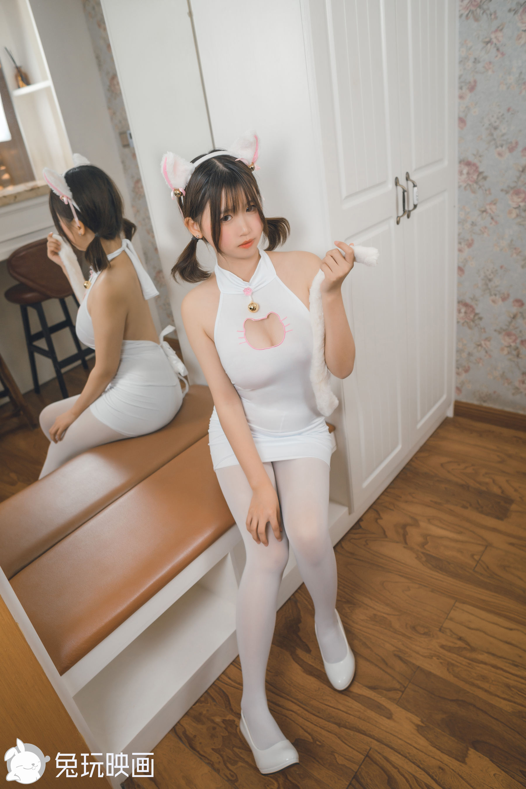 [兔玩映画] - 白丝猫咪_第4张