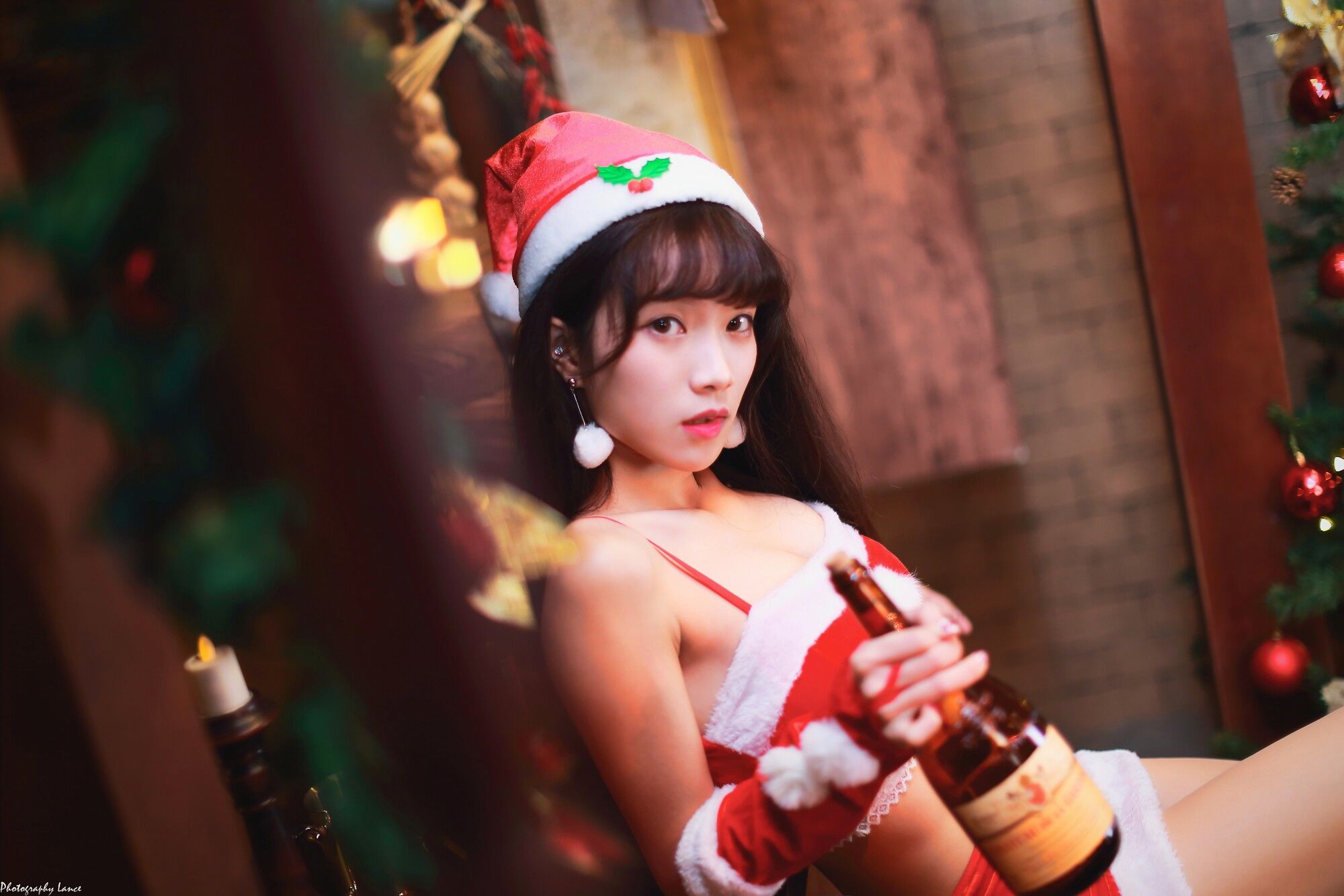 [台湾网红美女] Kitty 2017圣诞女郎 聖誕酒館_第1张