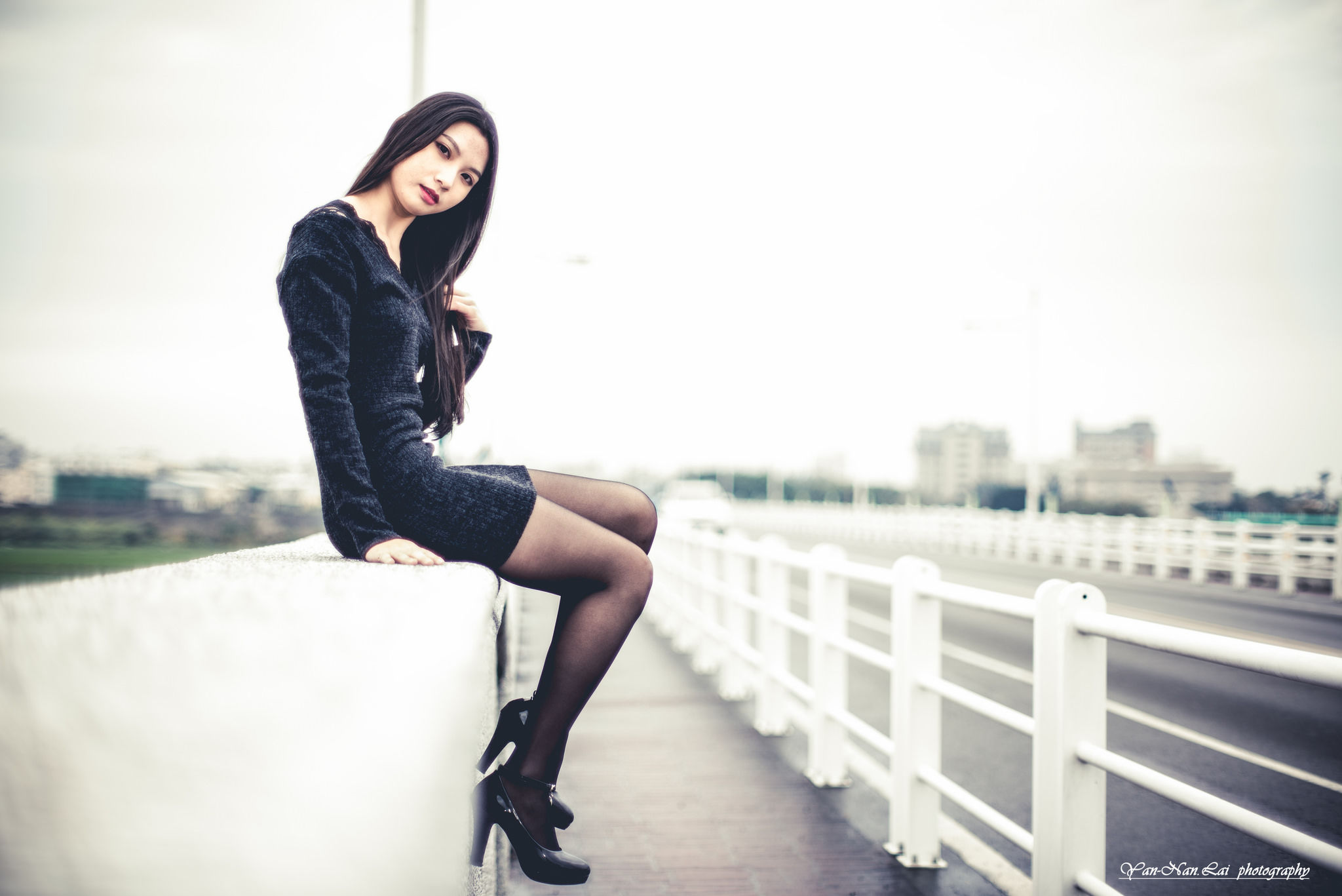 [台湾嫩模] Jenny《黑丝外拍》_第4张