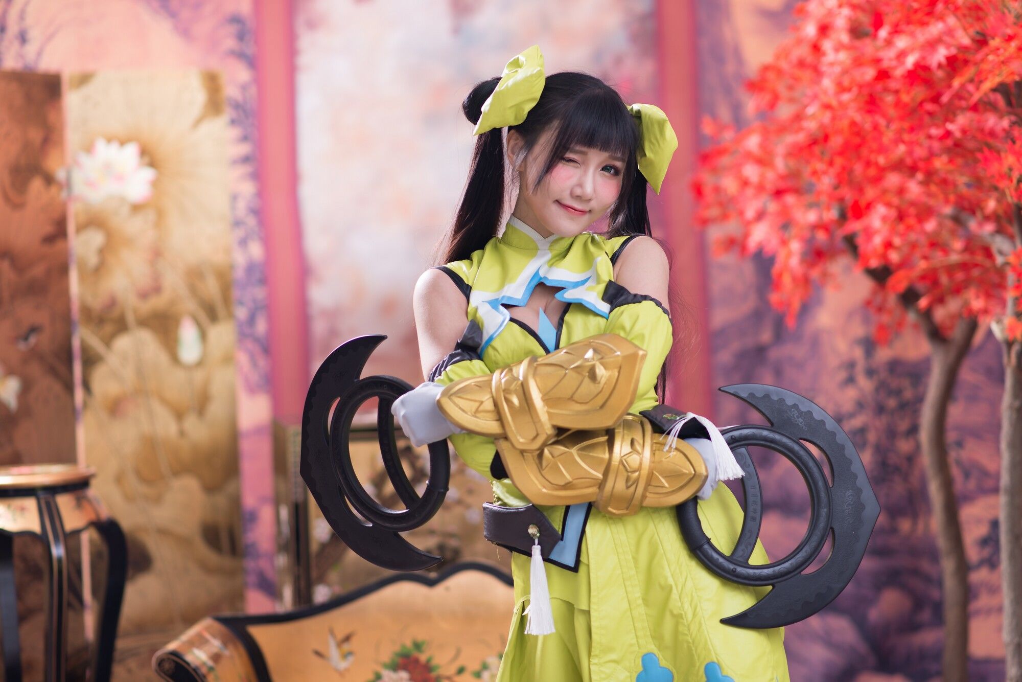 [台湾正妹] 乔乔儿《琴棚孙尚香 白丝》_第3张
