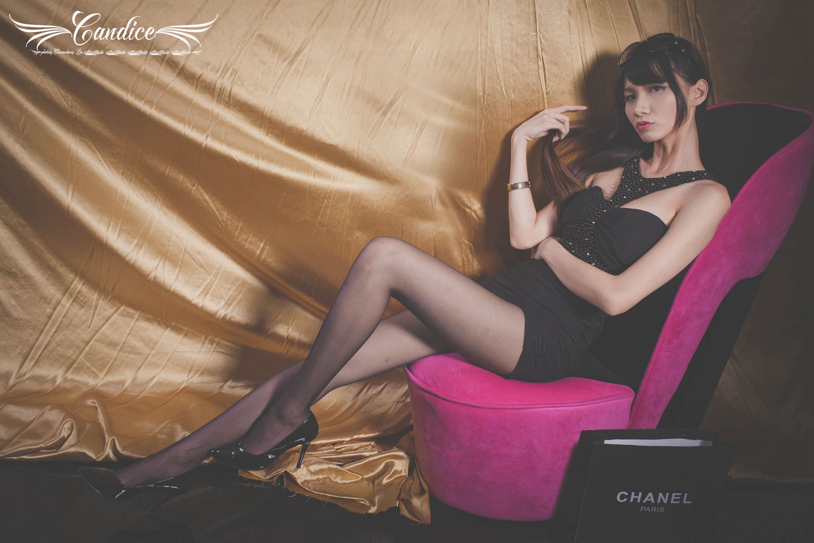 [台湾女神]  蔡译心Candice - 黑丝眼镜女郎_第5张