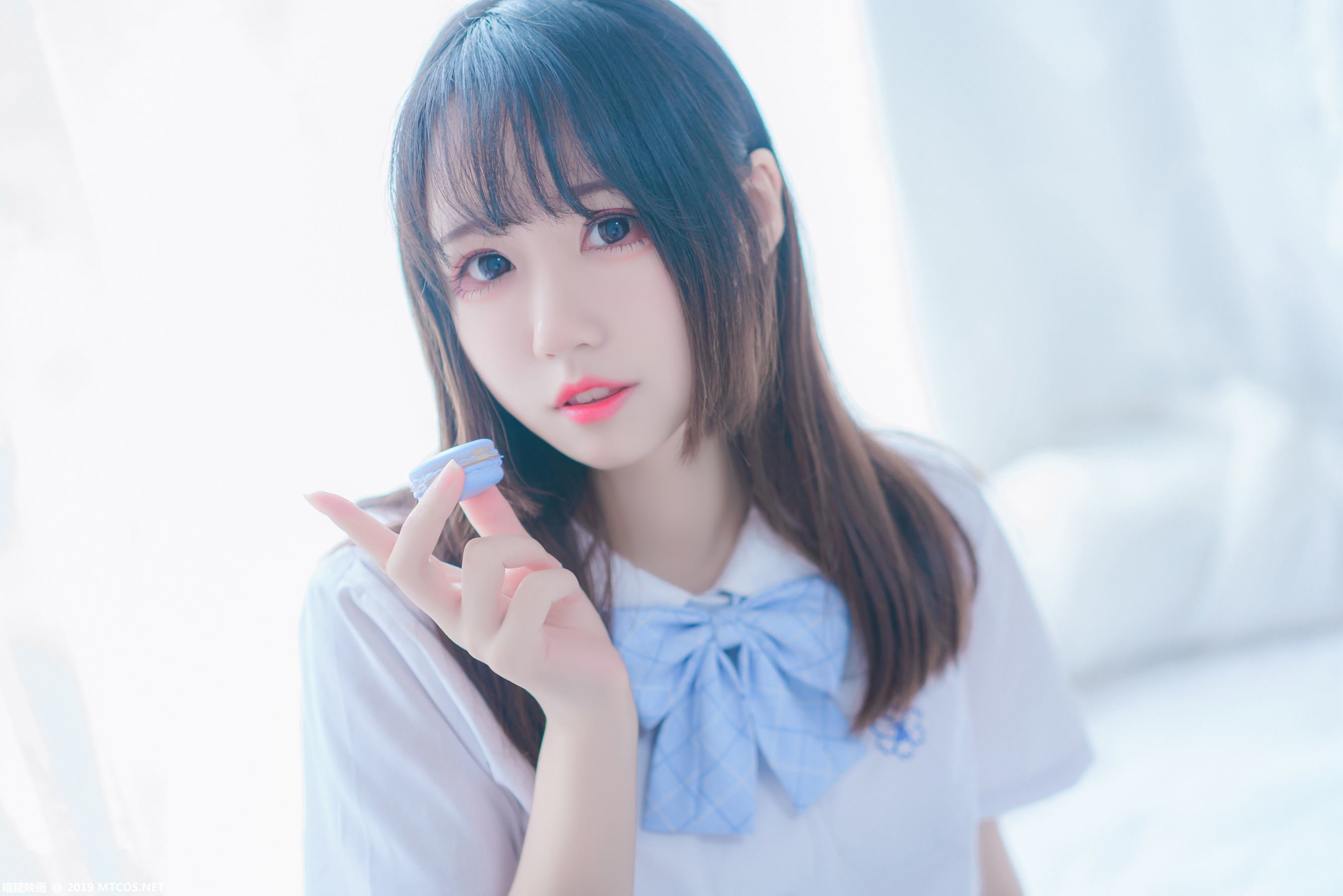 [喵糖映画] VOL.019 猫君君MaoJun 蓝白梦幻少女_第3张