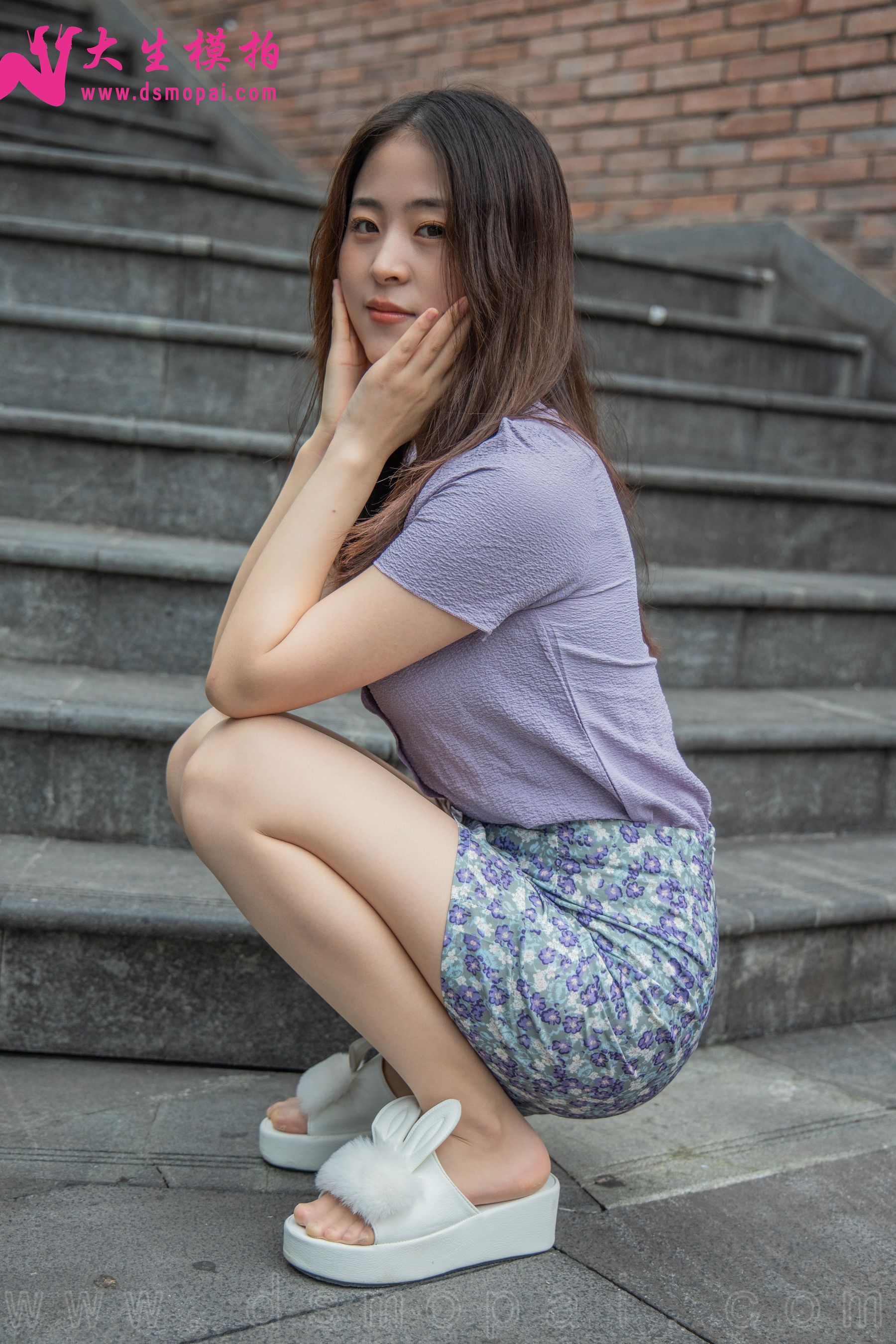 [大生模拍] NO.232 佳宜 碎花短裙 写真套图_第2张