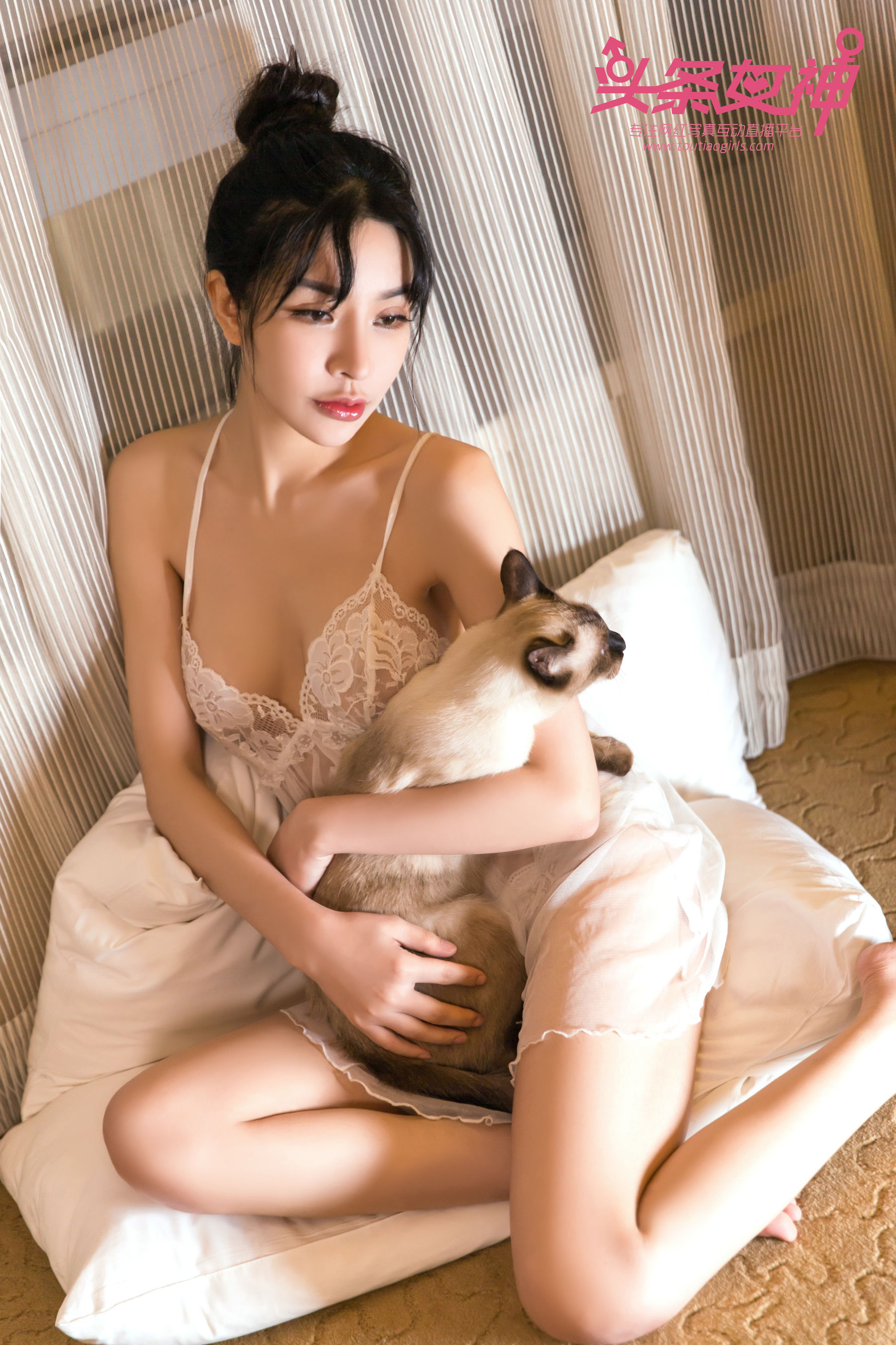 Baby《少女与猫》 [头条女神Toutiaogirls]_第2张