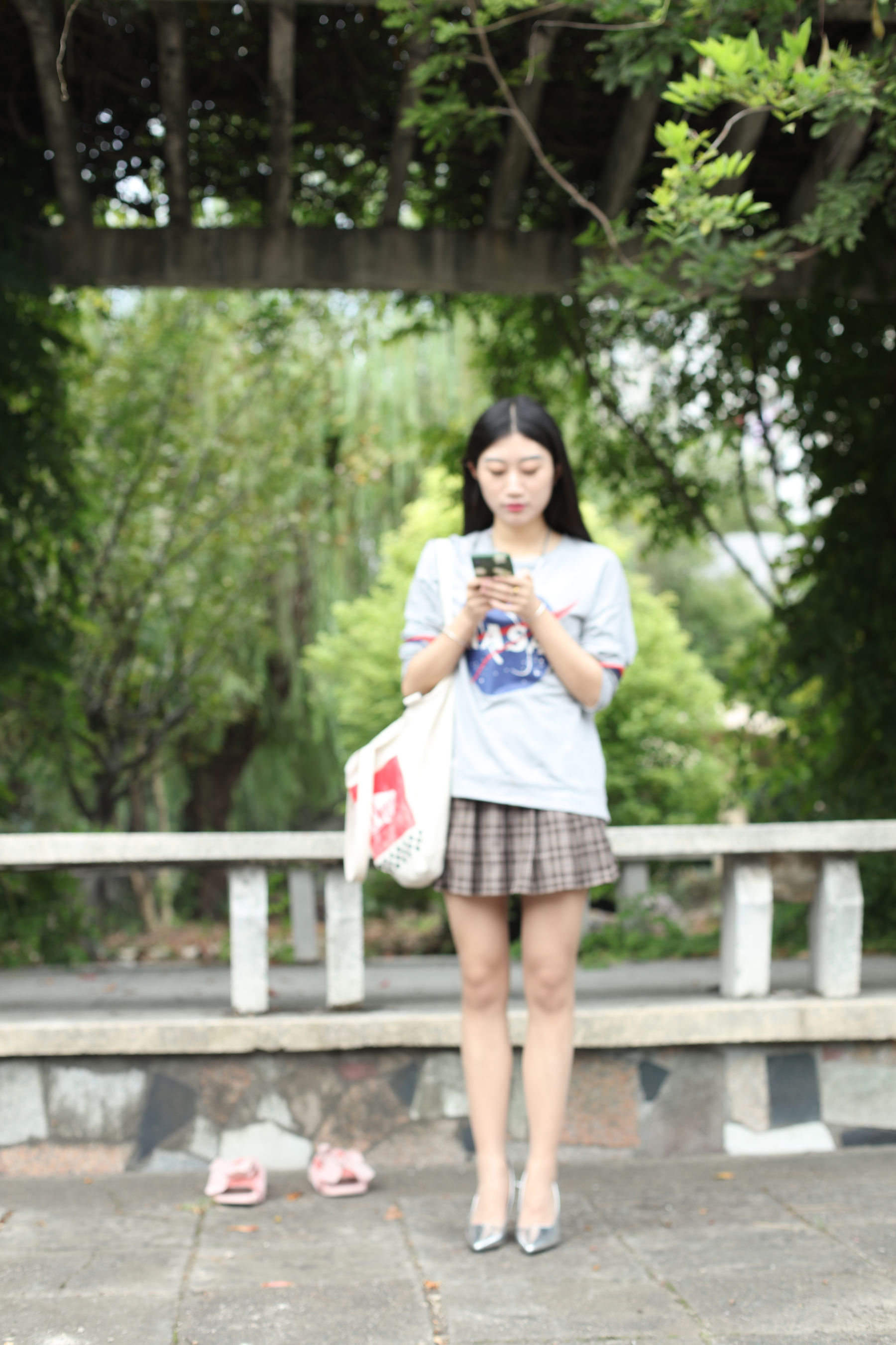 [奈丝] NO.147 翼宁 长腿石凳上的软妹_第1张