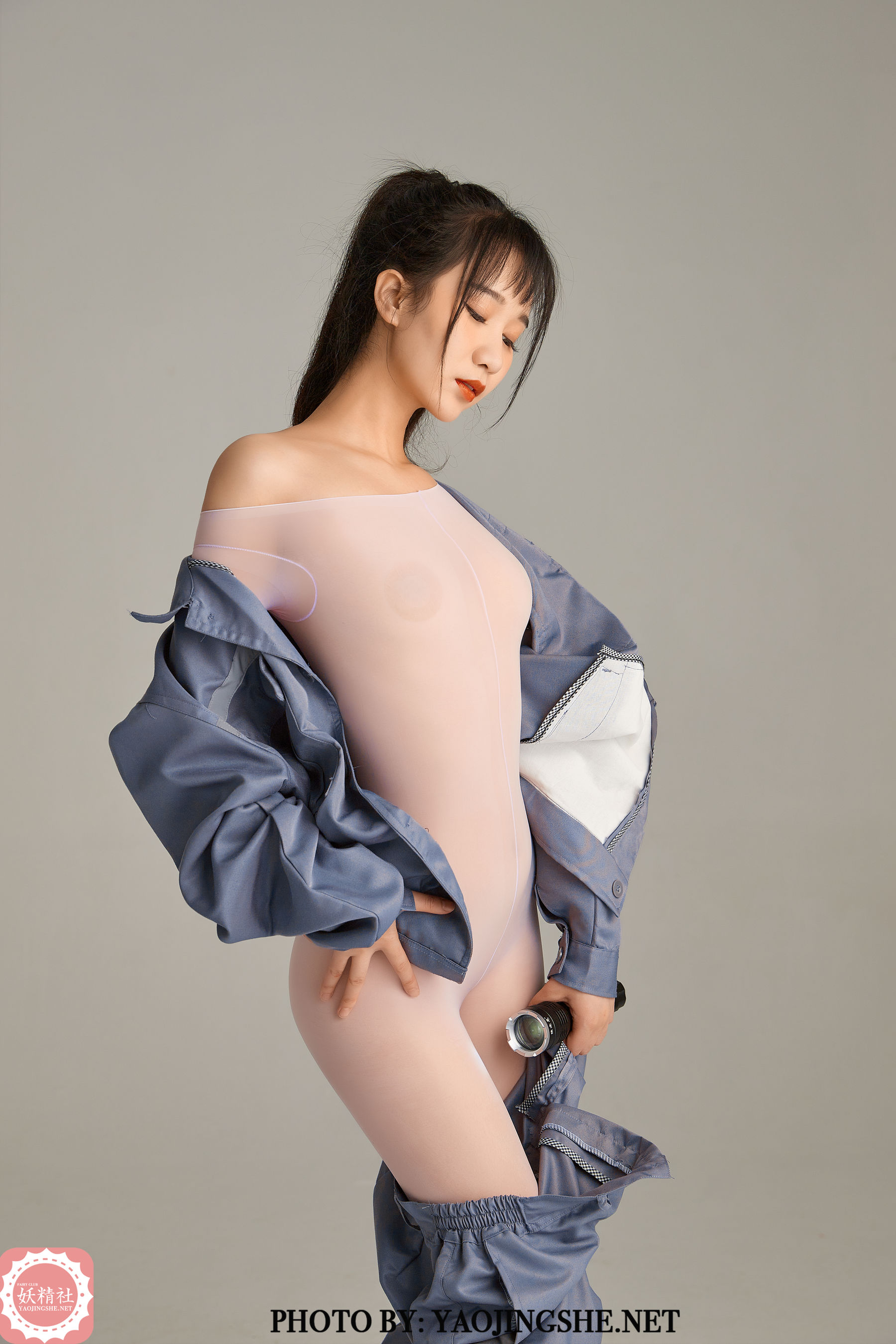 [妖精社YAOJINGSHE] B2108 喵喵 连身维修工_第2张