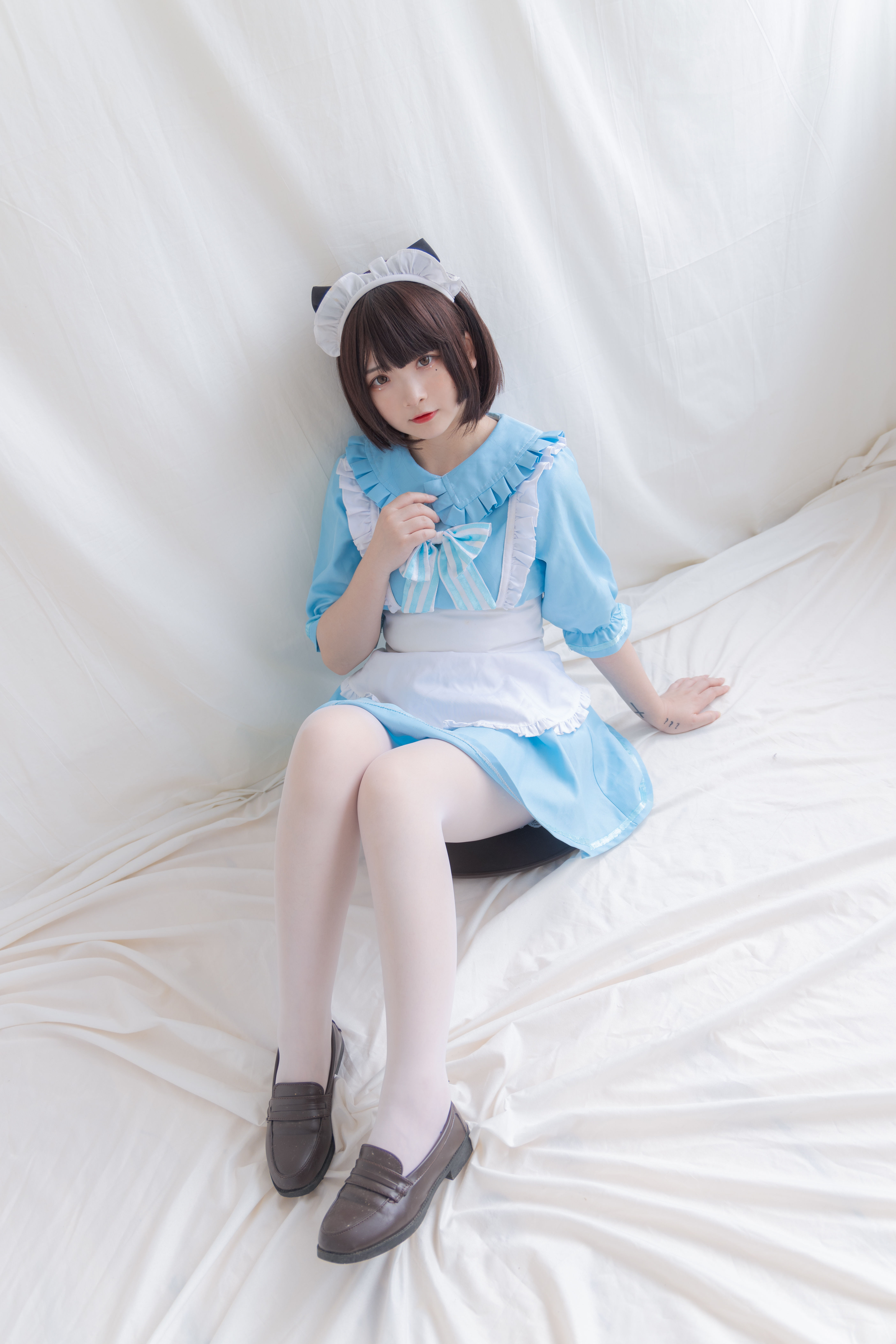 少女秩序写真 EXVOL.008 蓝白白仆_第3张