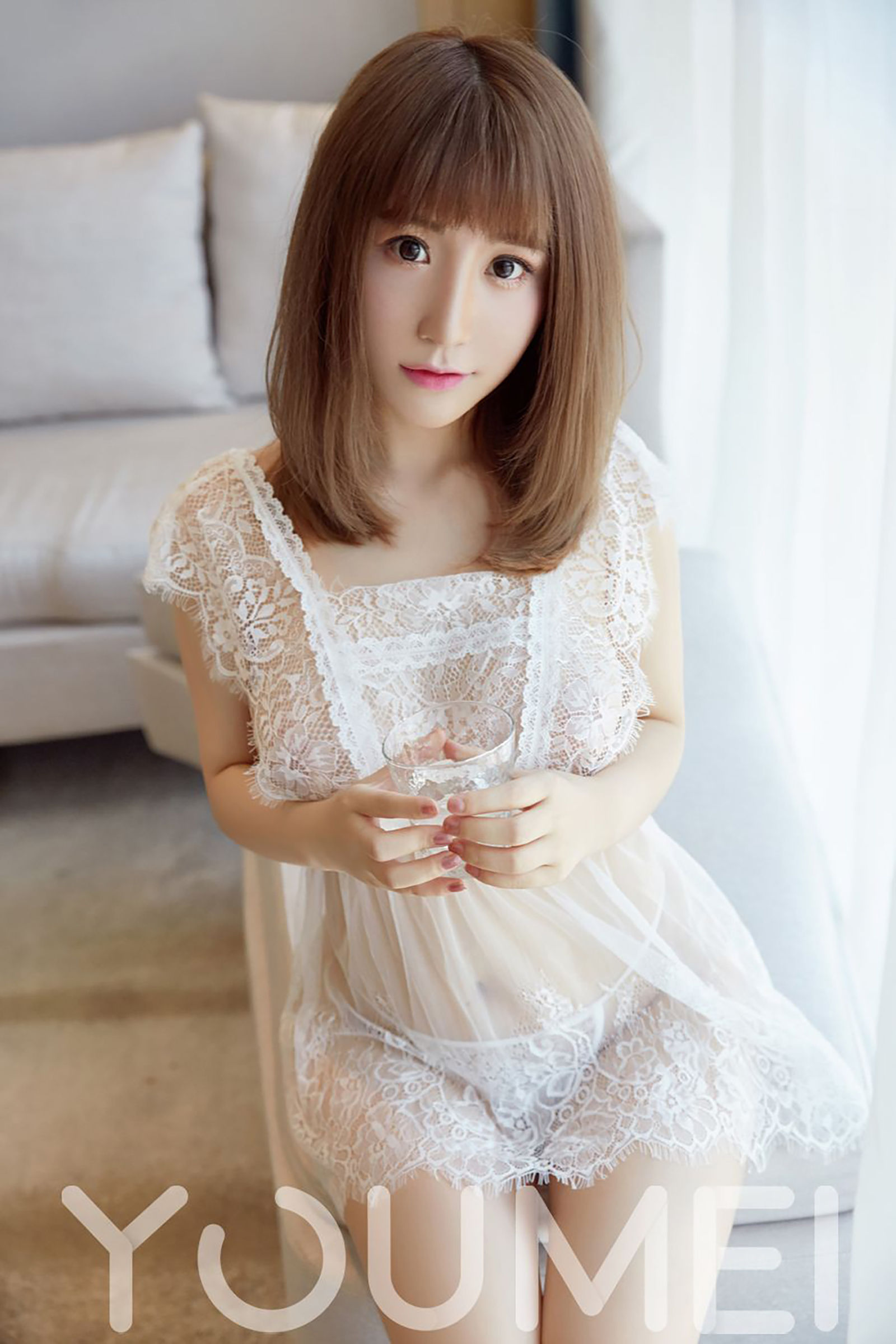 [尤美YouMei] Vol.027 绯月樱-Cherry 纯白蕾丝_第4张