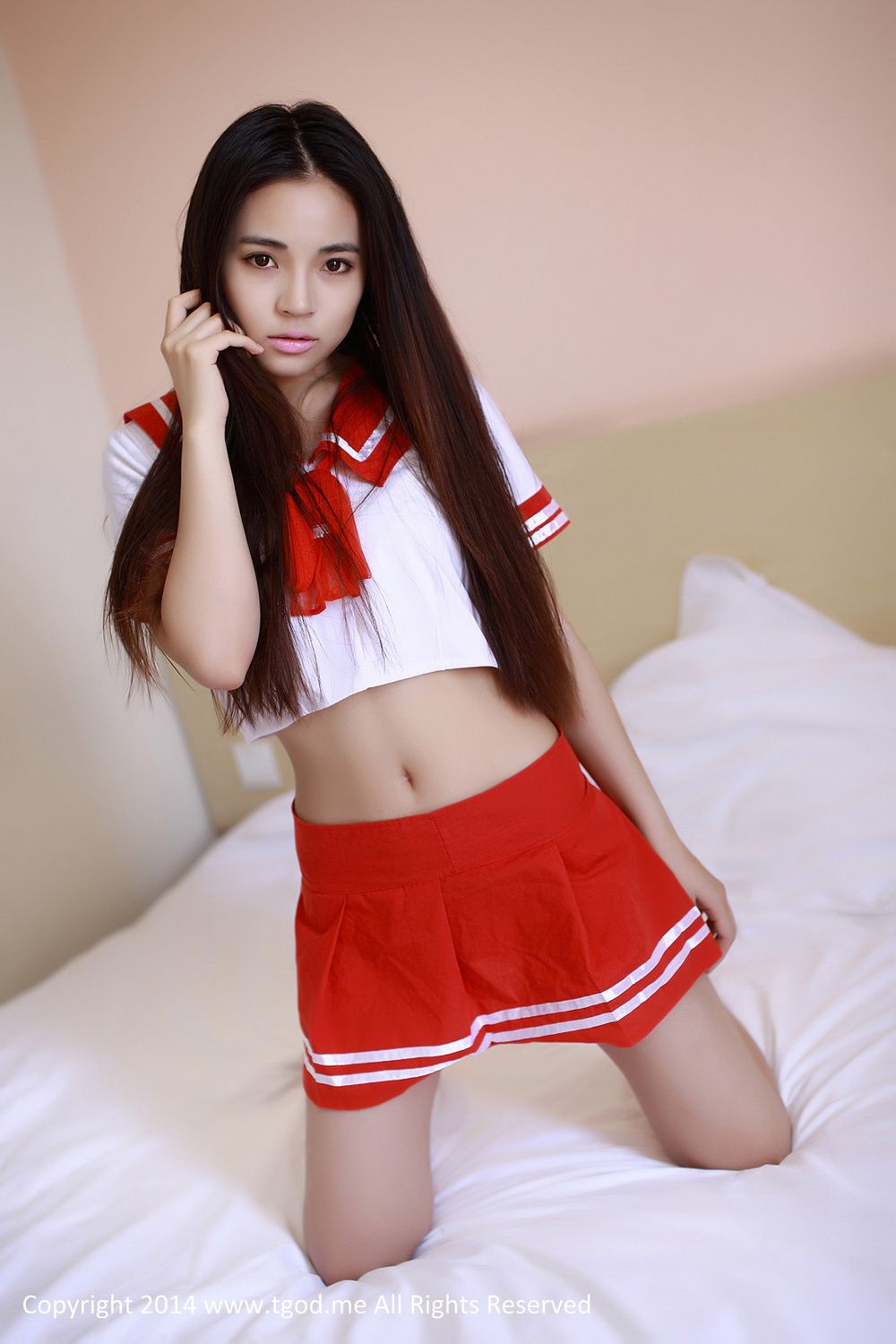 演员晓艾《水手服的美少女》私房写真 [TGOD推女神]_第1张