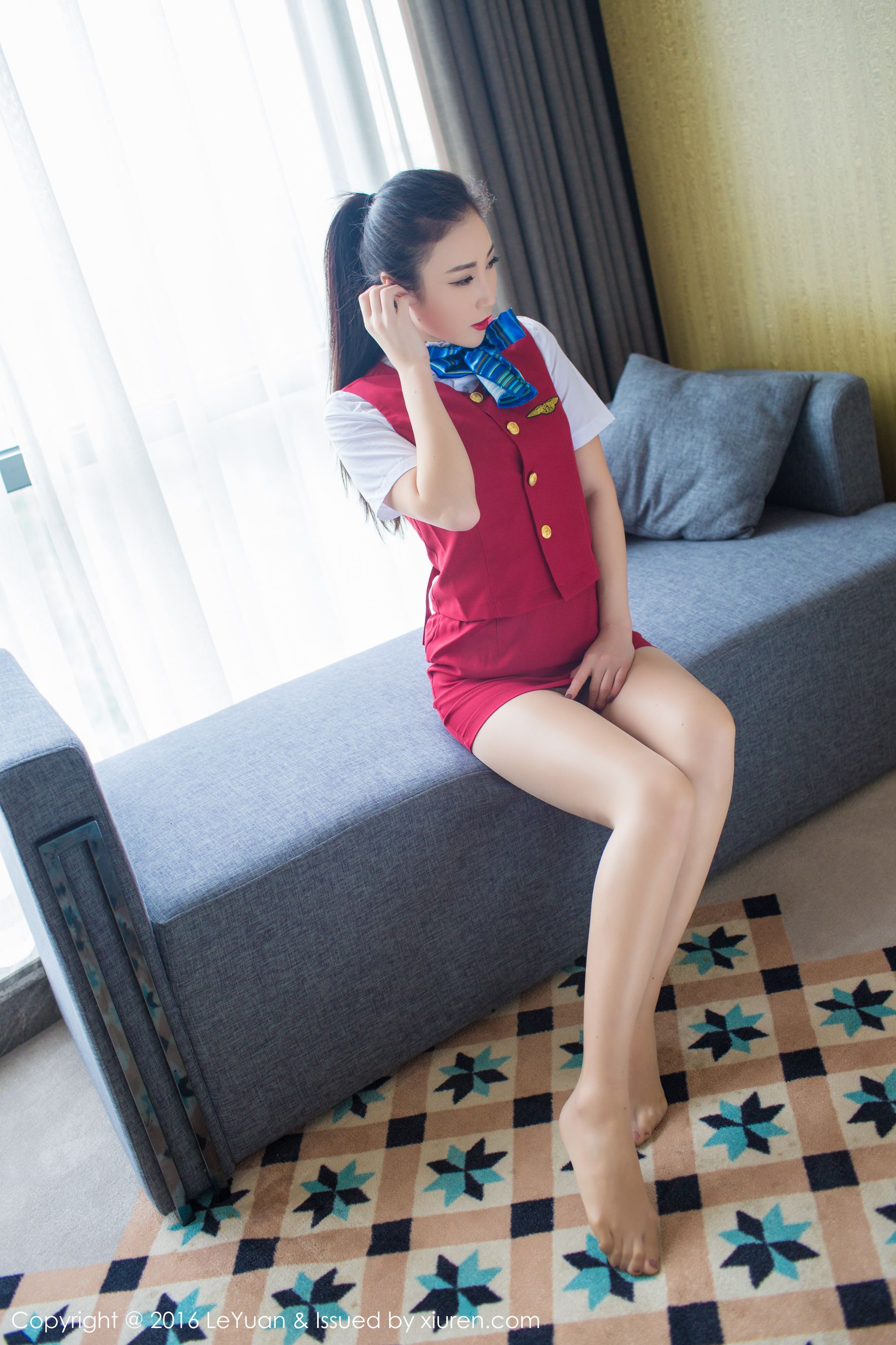 Wendy智秀《空姐制服+诱惑丝袜》 [星乐园LeYuan] Vol.021_第2张