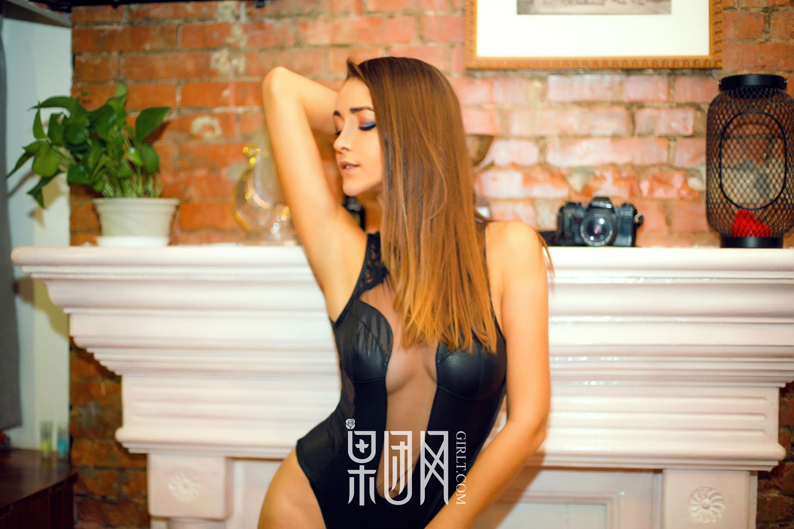 奥莉娜《渔网袜&透视装，果团十九禁！》 [果团网Girlt] NO.104_第4张