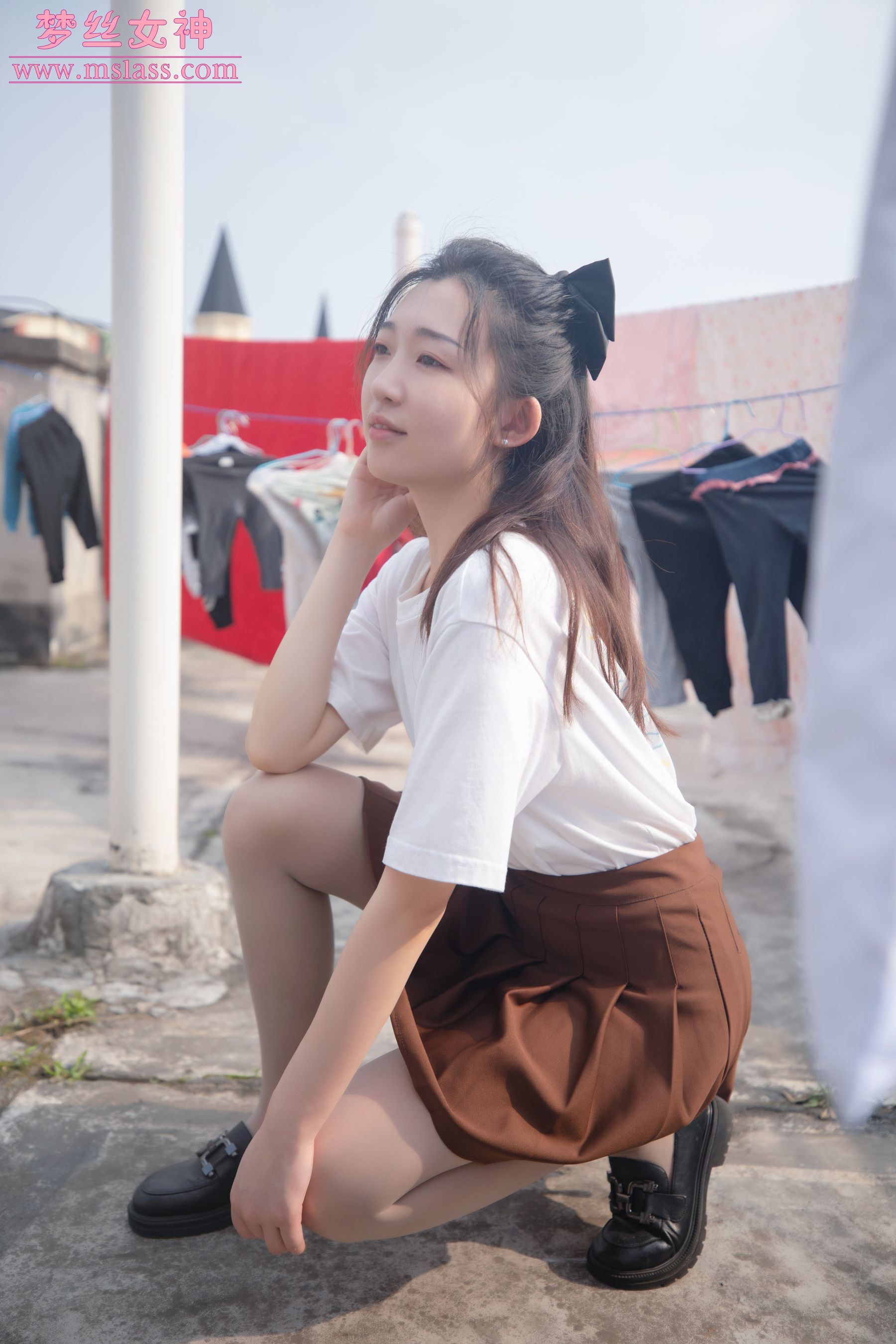 [梦丝女神MSLASS] 张小雪 丝袜JK小格调_第1张
