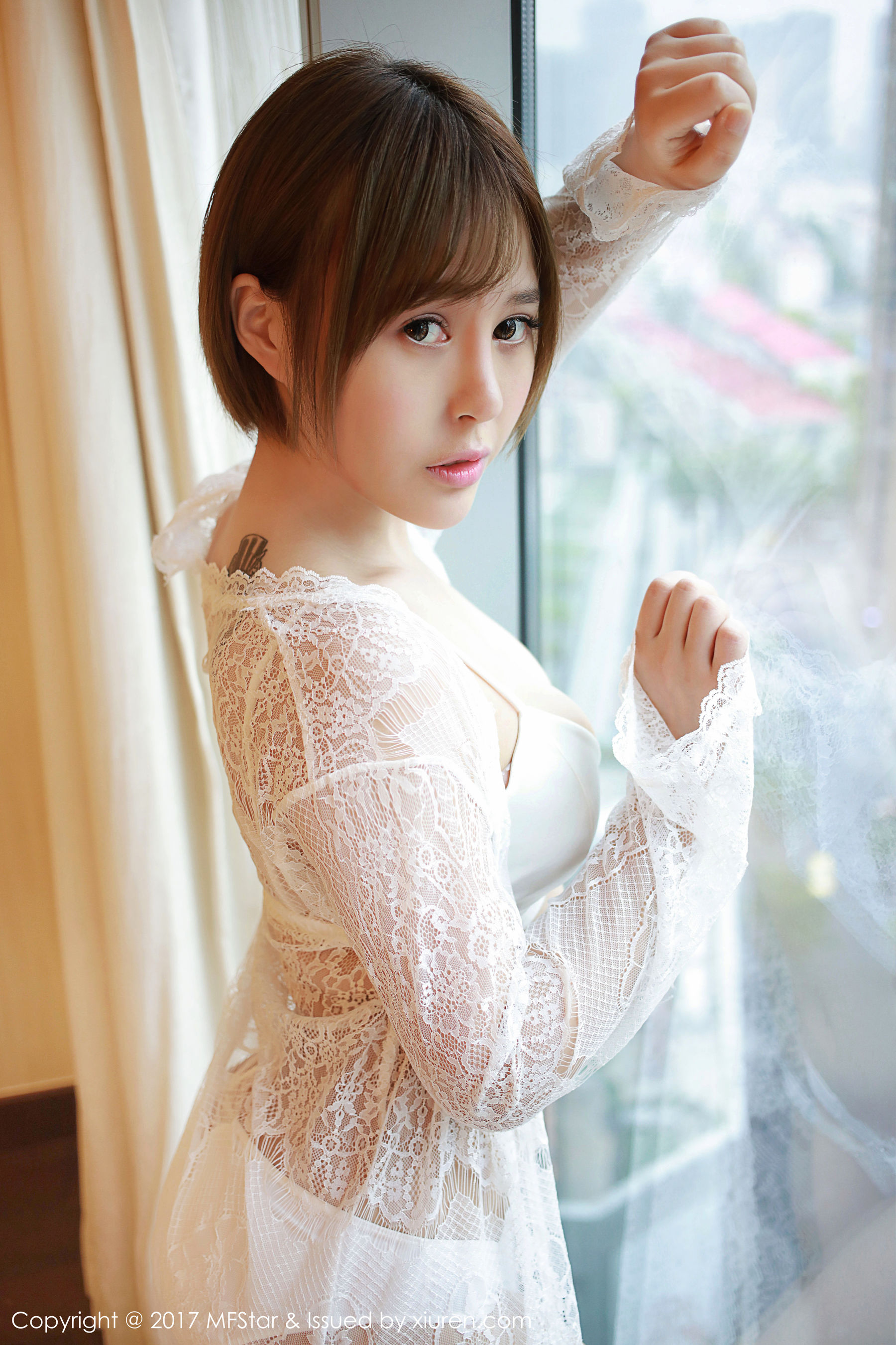 Evelyn艾莉《蕾丝半透内衣》 [模范学院MFStar] Vol.099_第4张