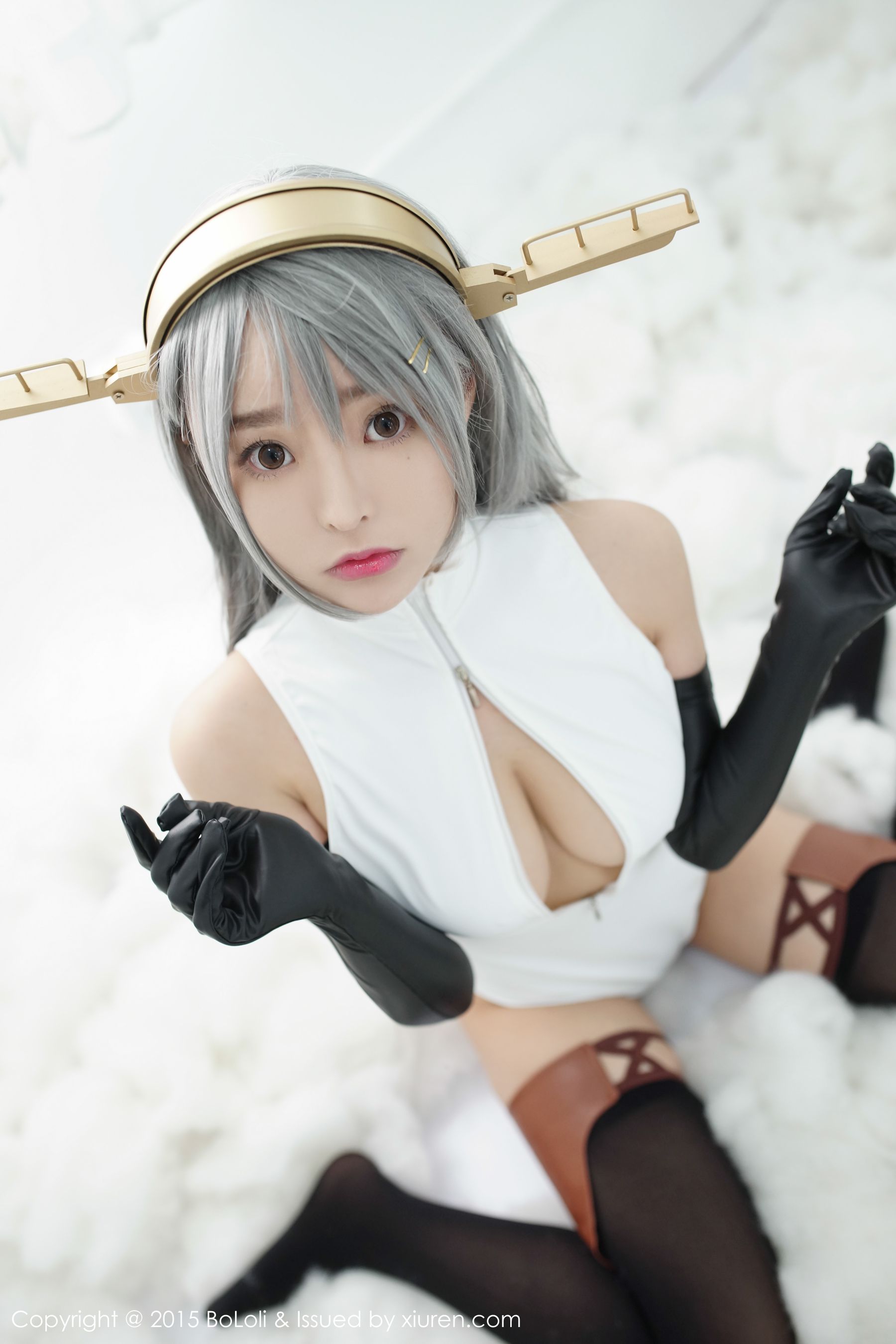柳侑绮Sevenbaby《舰娘collection》榛名COS(开胸泳衣版)  [BoLoli波萝社] Vol.034 写真集_第2张