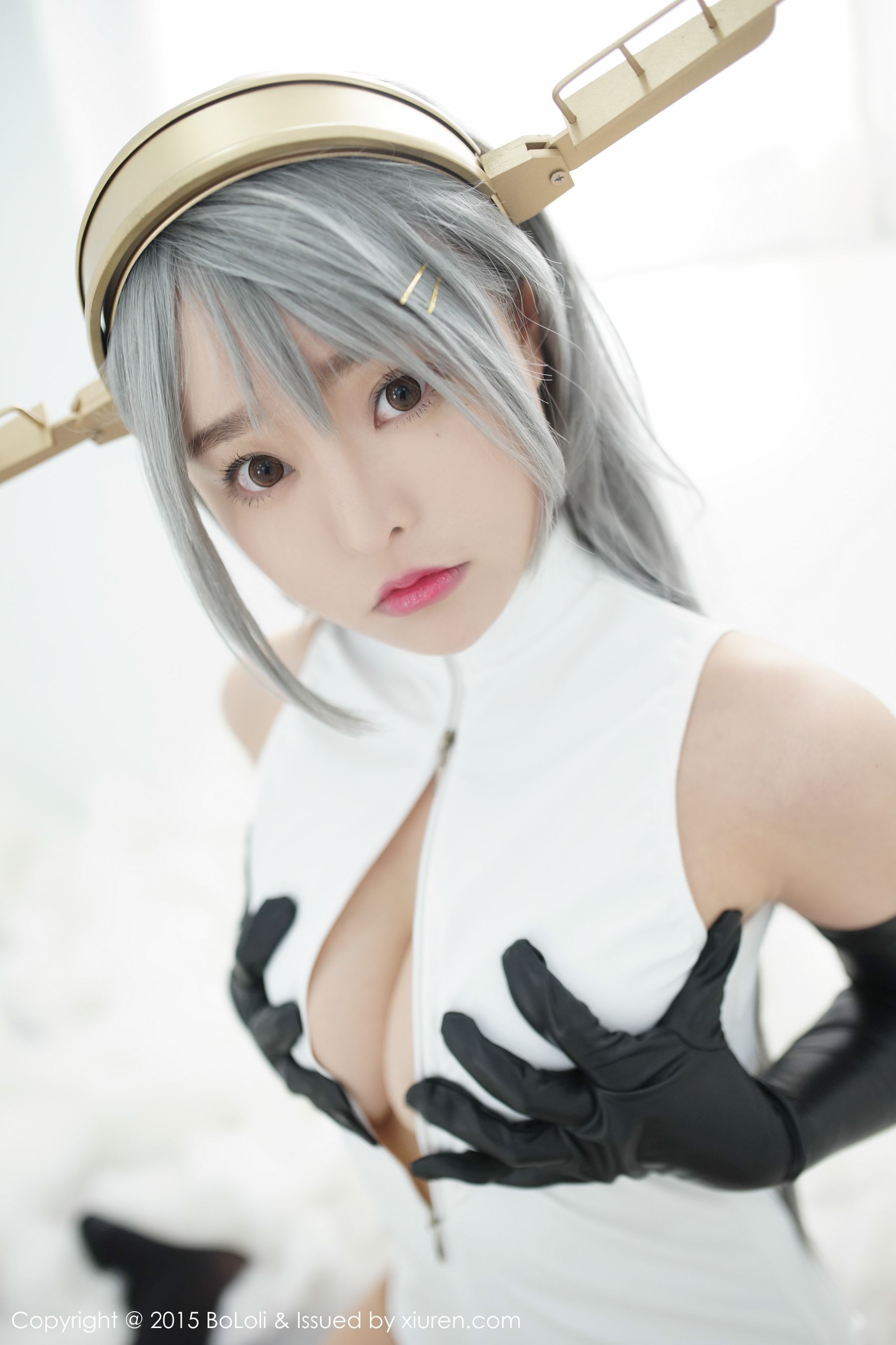 柳侑绮Sevenbaby《舰娘collection》榛名COS(开胸泳衣版)  [BoLoli波萝社] Vol.034 写真集_第3张