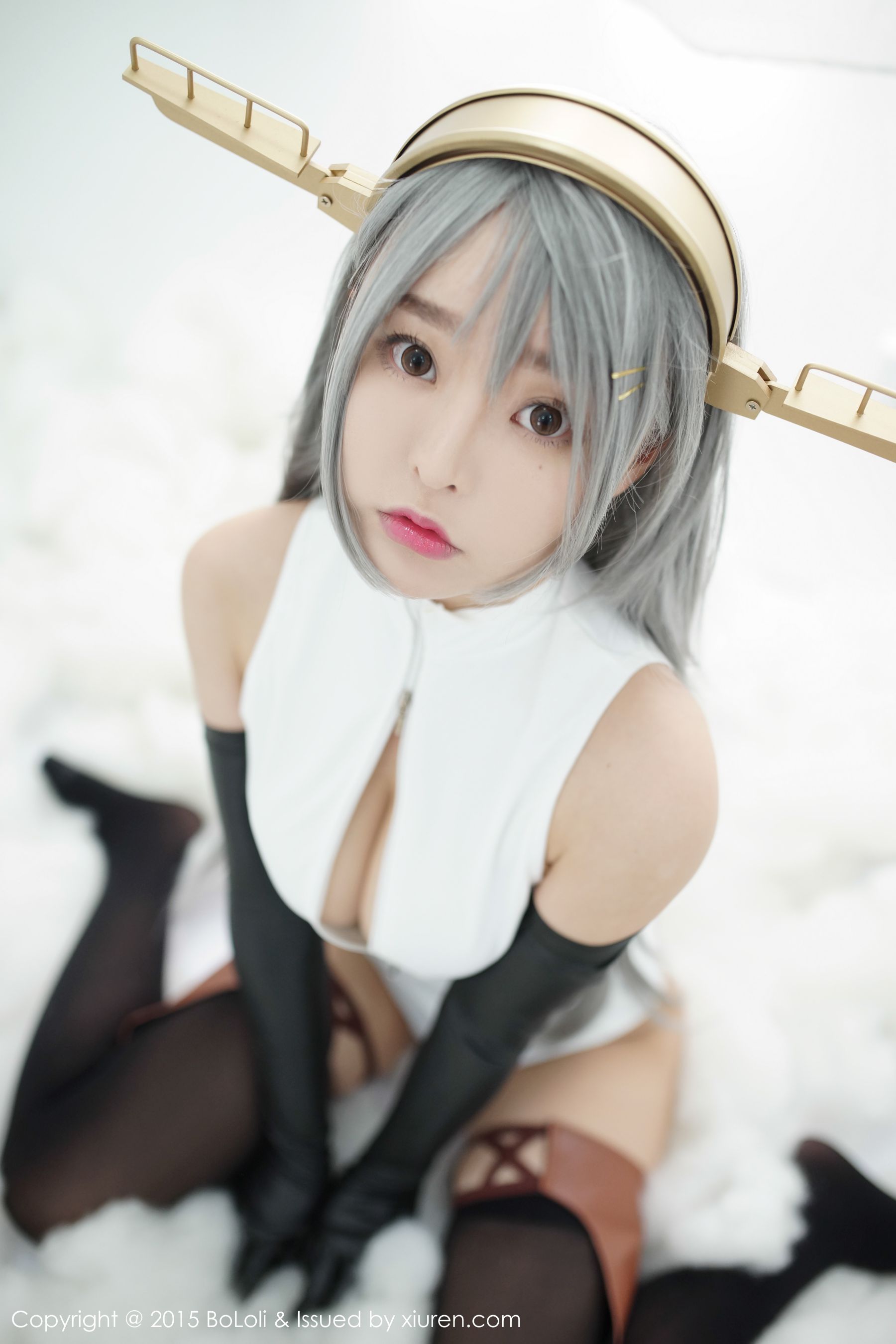 柳侑绮Sevenbaby《舰娘collection》榛名COS(开胸泳衣版)  [BoLoli波萝社] Vol.034 写真集_第5张
