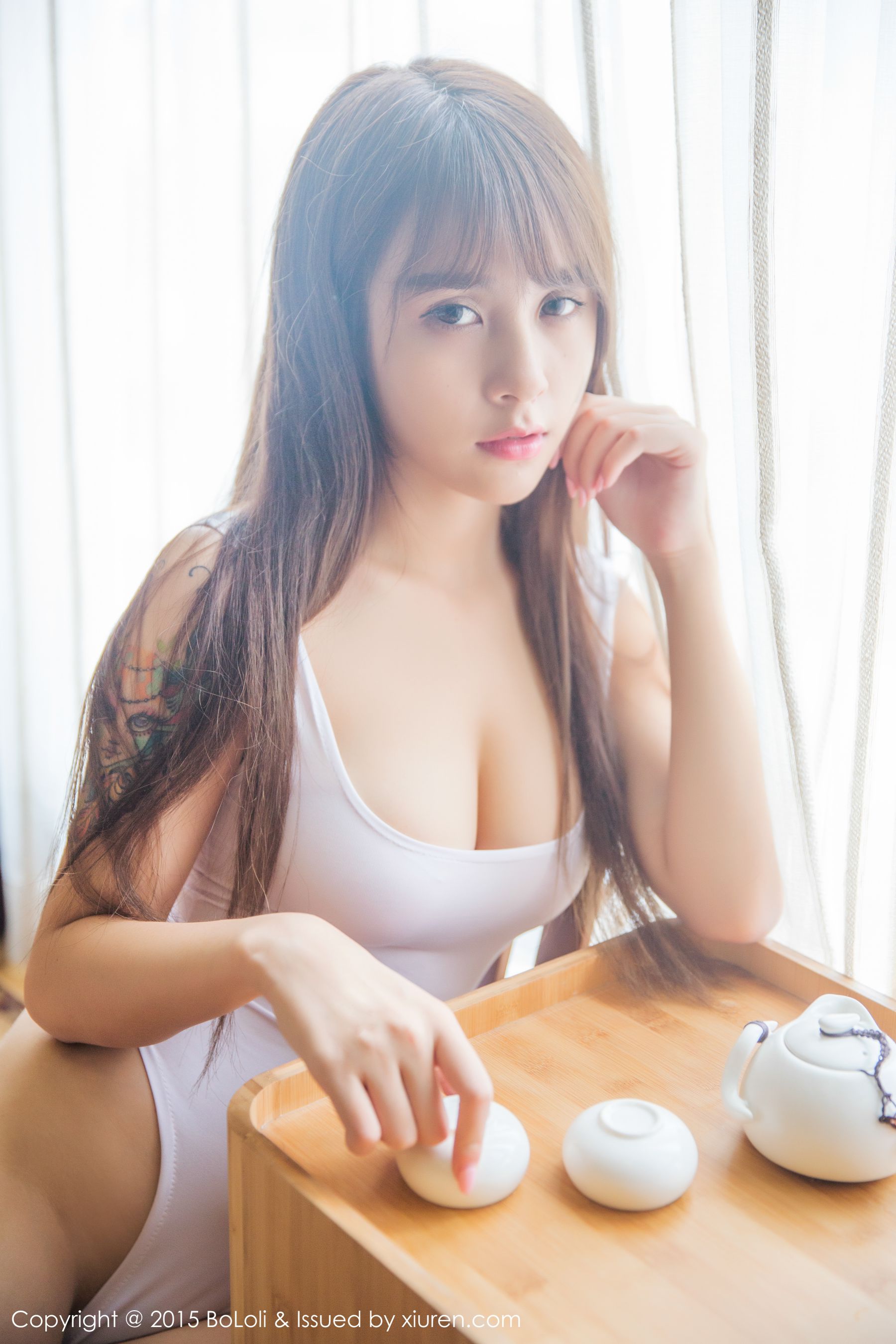夏美酱 - 高叉泳装+性感内衣 [BoLoli波萝社] Vol.058  写真集_第5张