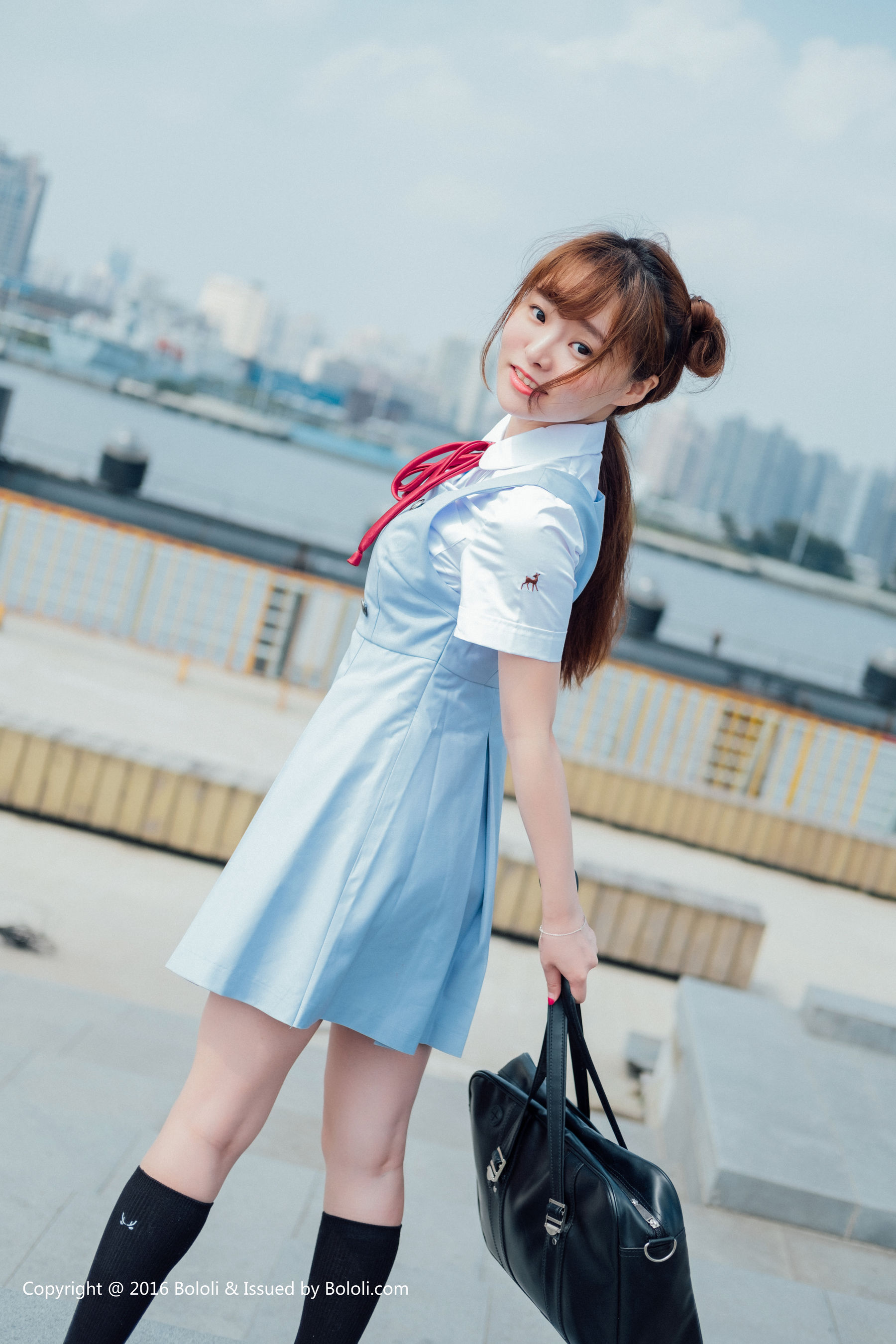 制服女神柳侑绮《青涩的回忆》 [Bololi波萝社] BOL.006_第3张
