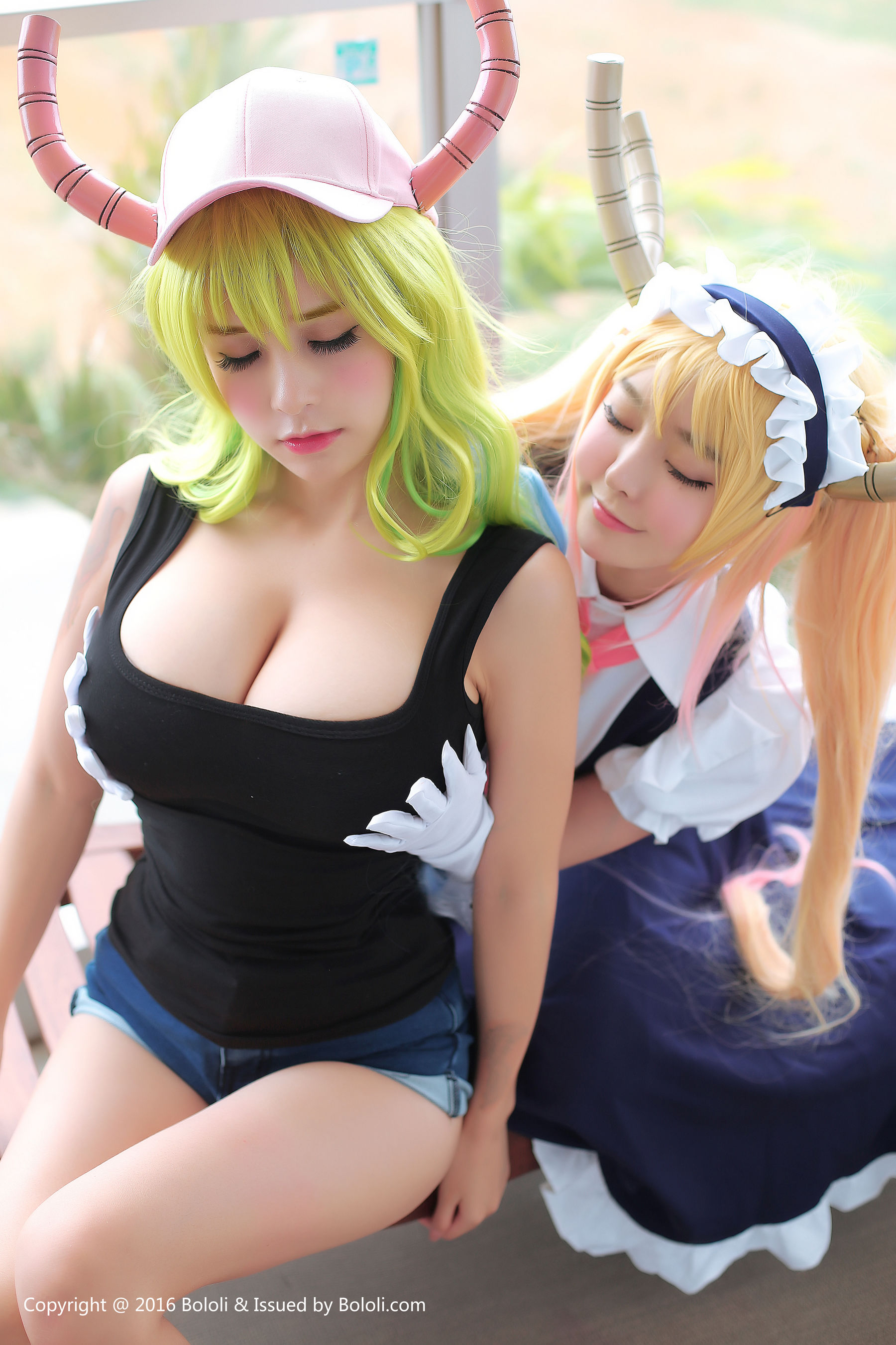 夏美酱、柳侑绮《小林家的龙女仆》日常版本！ [Bololi波萝社] BOL.047_第1张